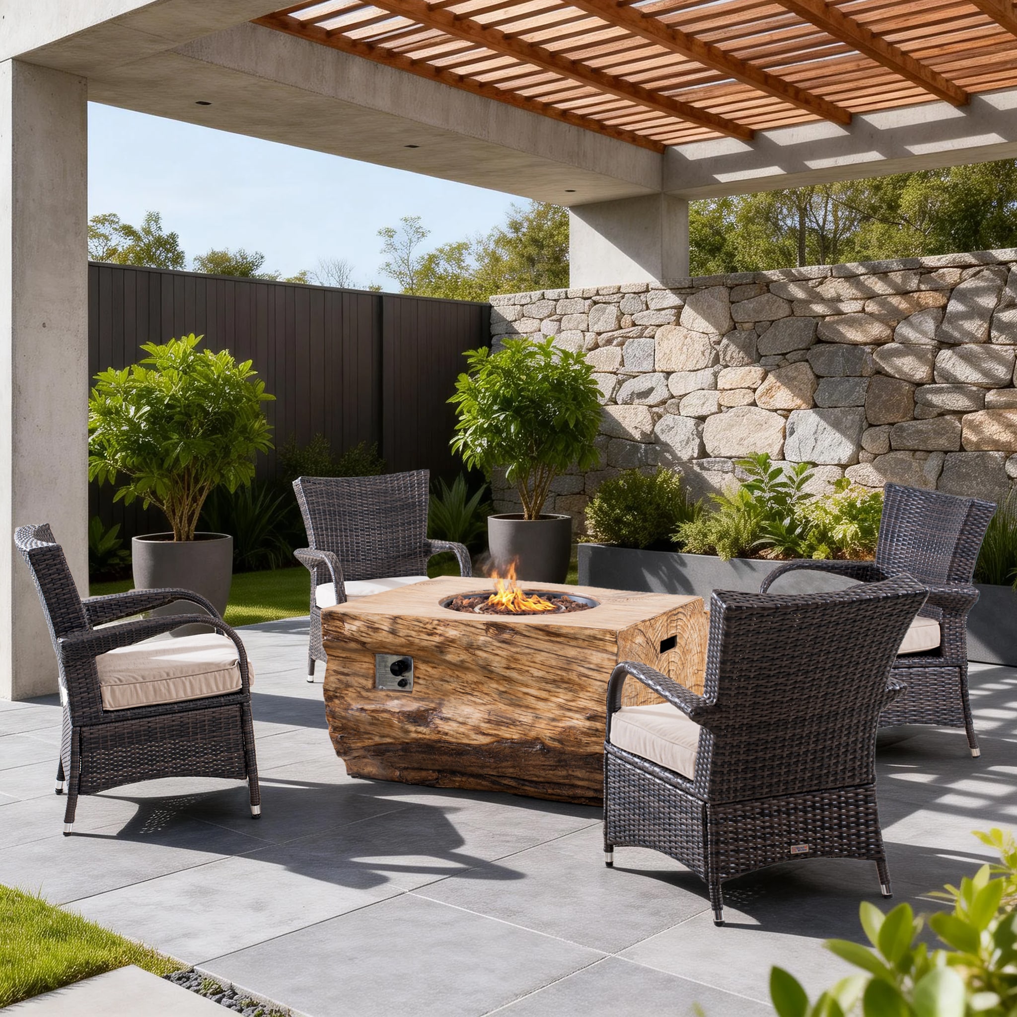 Direct Wicker DWG-21701123-B Patio-Conversation-Sets - View #4
