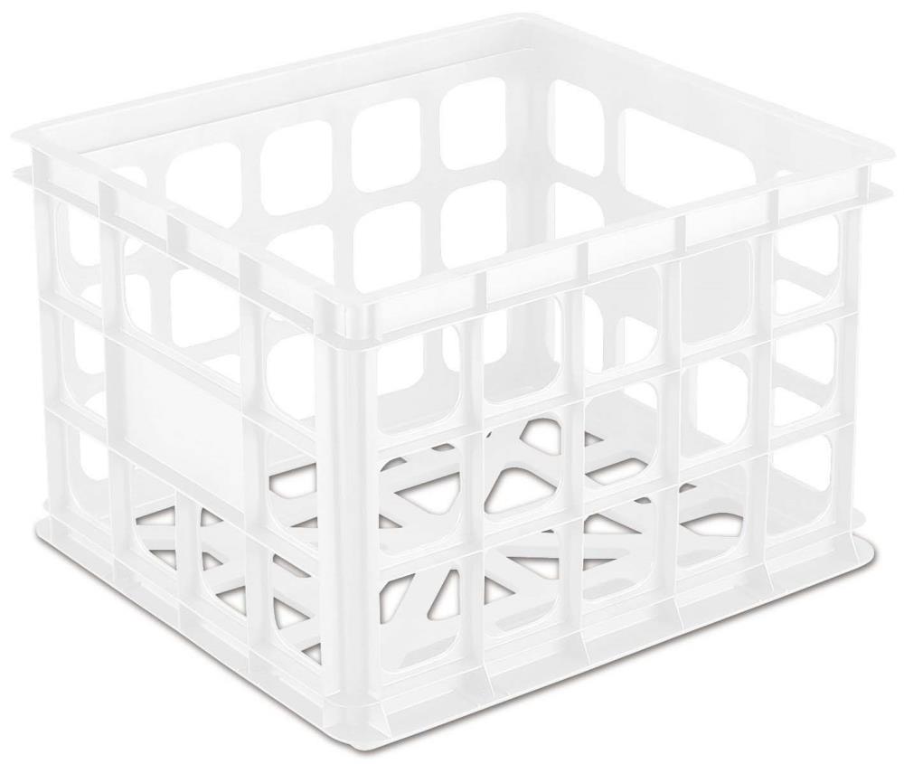 45 Liter Collapsible Crate - Plastic Storage Bin Container Stackable Milk  Crate