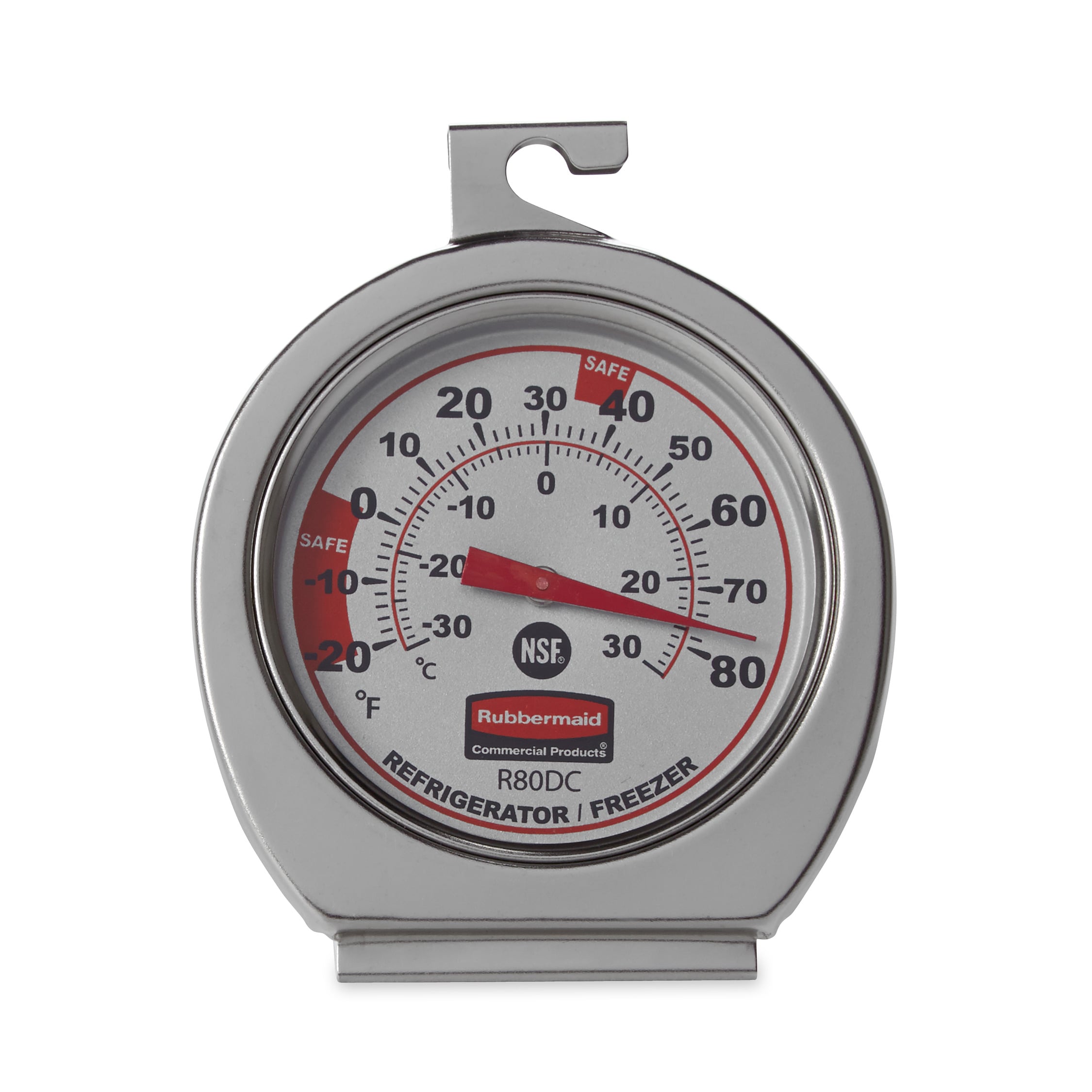 Rubbermaid Commercial Products Refrigerator Freezer Thermometer in the  Refrigerator Parts department at