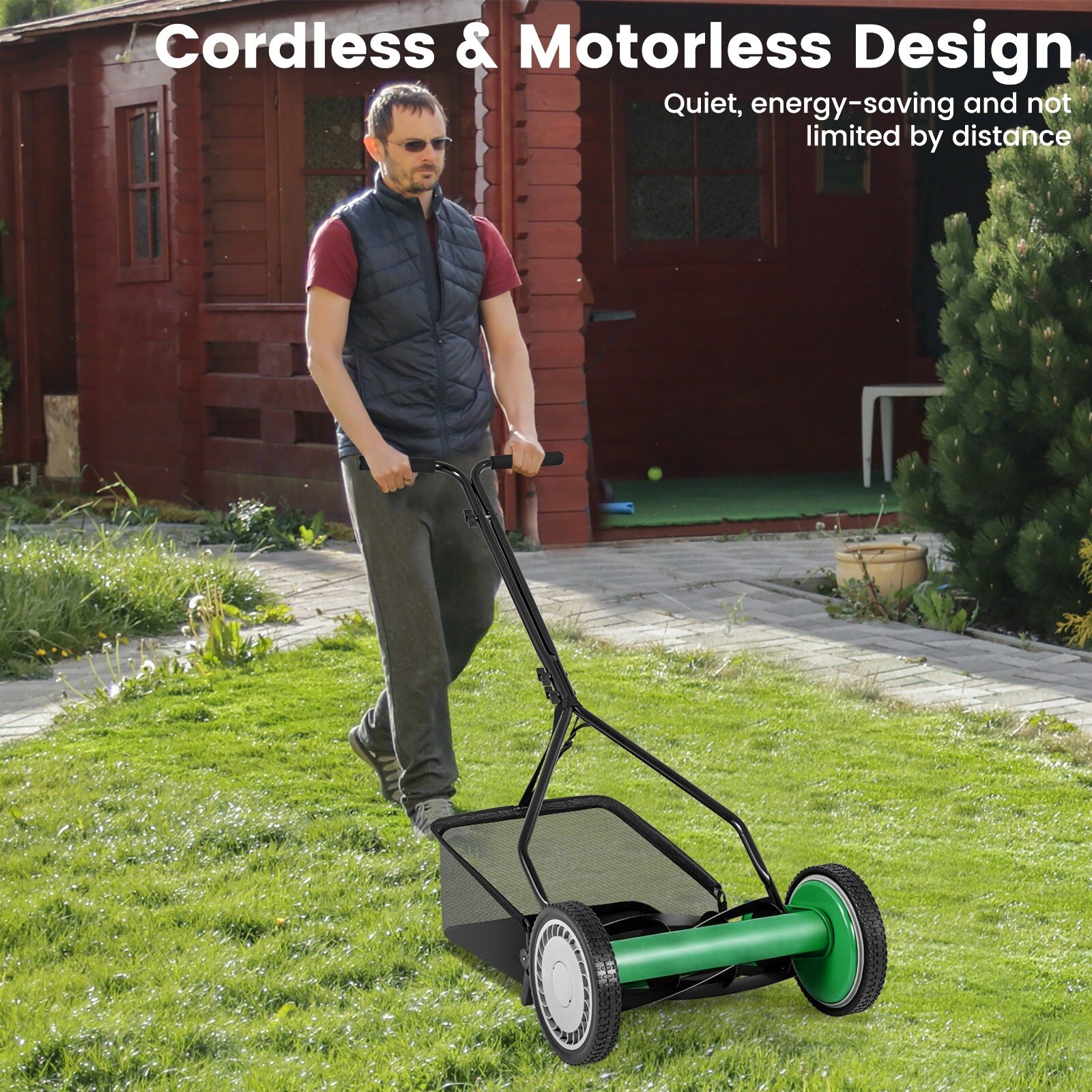 Iseryn NC4313GN Push-Mower-Reel - View #3