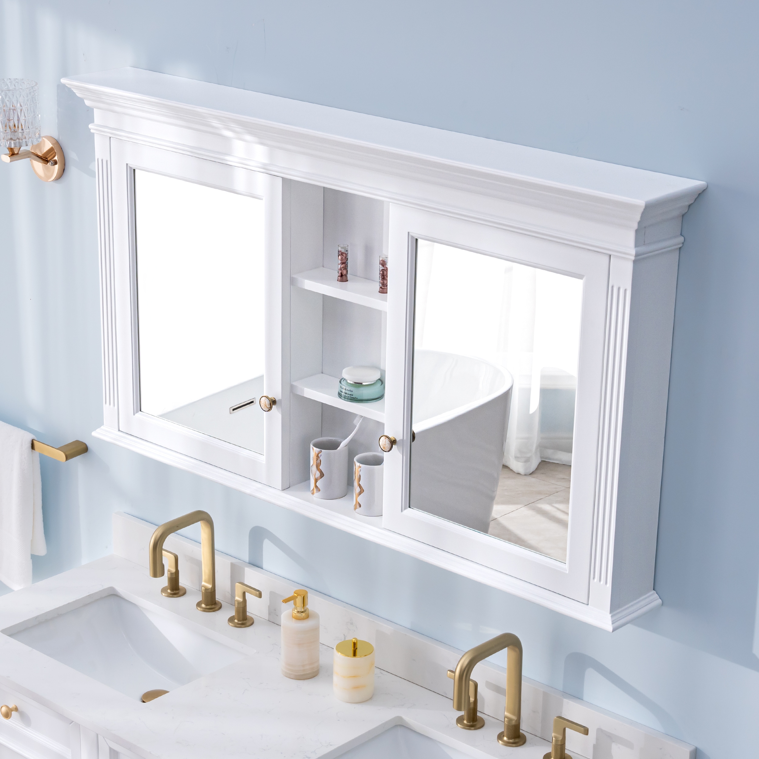 WELLFOR BCB2024BRE -LS Bathroom-Medicine-Cabinets - View #3