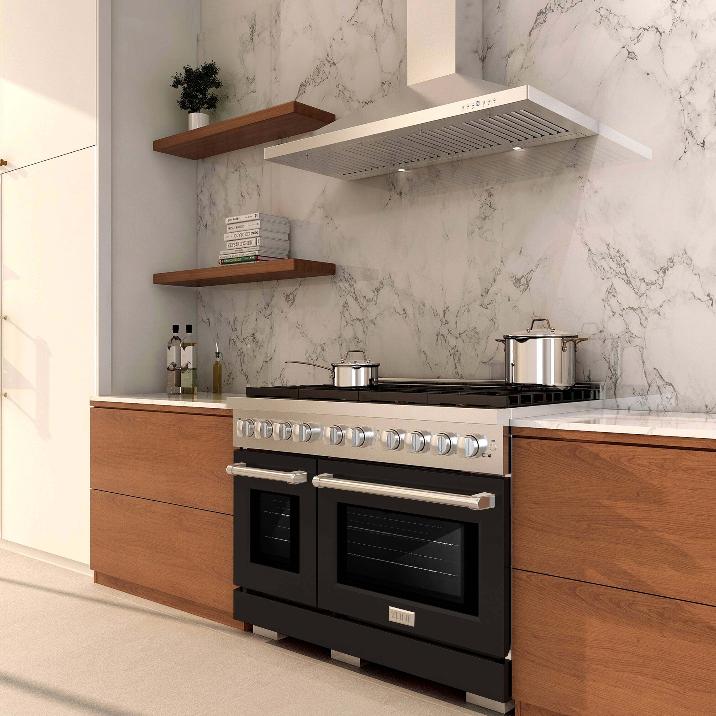 ZLINE KITCHEN & BATH SGR-BLM-48 Double-Oven-Gas-Ranges - View #8