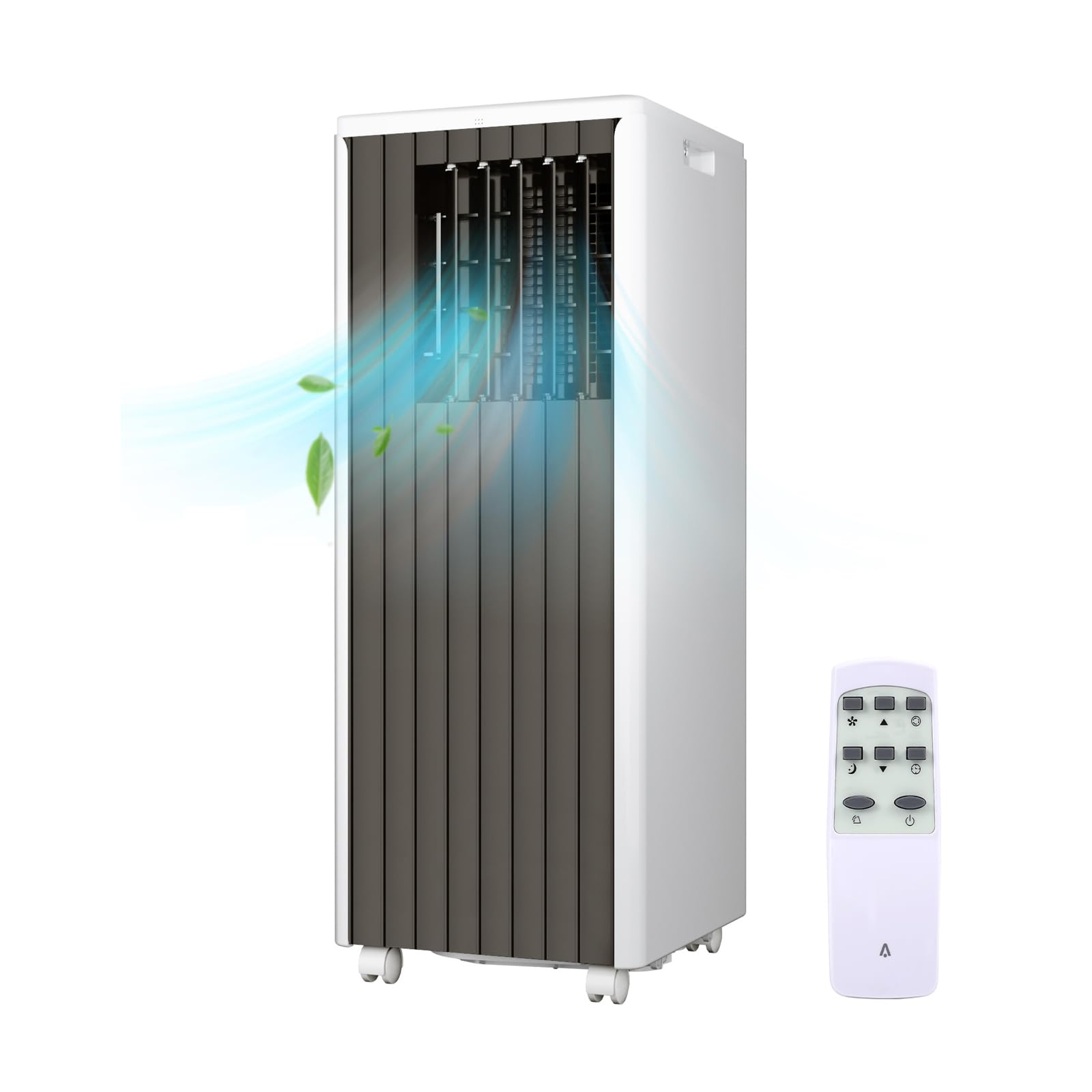 Qeetex FFF017 3-in-1 Portable Air Conditioners with Remote Control 8000 BTU Quiet Air Conditioner Small Window Air Conditioner for Room up to 350 Sq.Ft. 24H Timer with Dehumidifier Fan