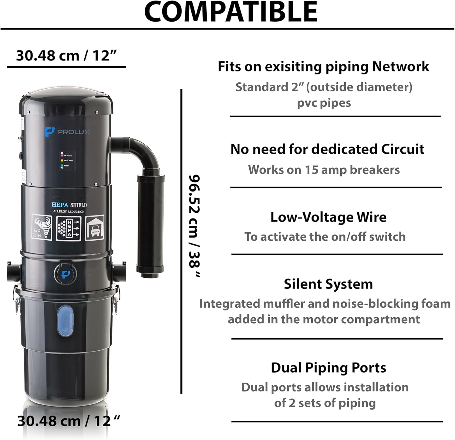 Prolux BLACKCEN Central-Vacuum-Systems - View #2
