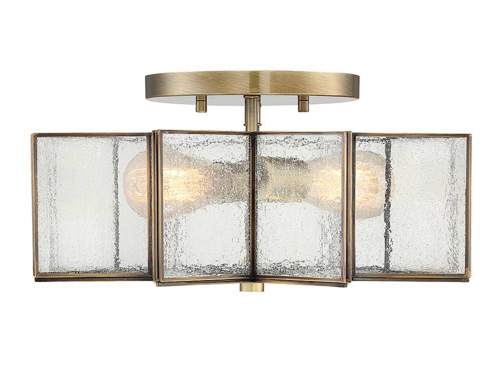 semi flush mount bar light