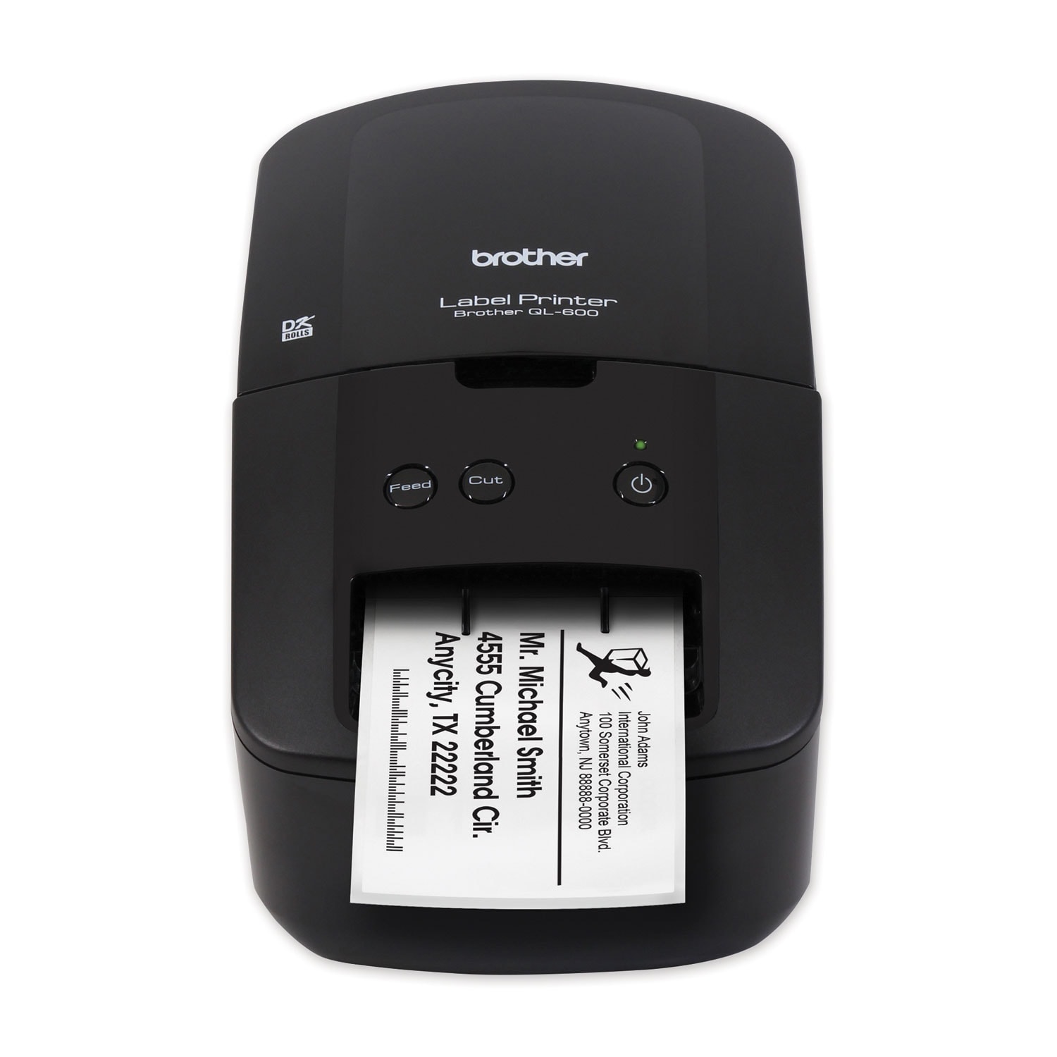 Brother Ql-600 Economic Desktop Label Printer 44 Labels/min Print Speed 5.1 X 8.8 X 6.1