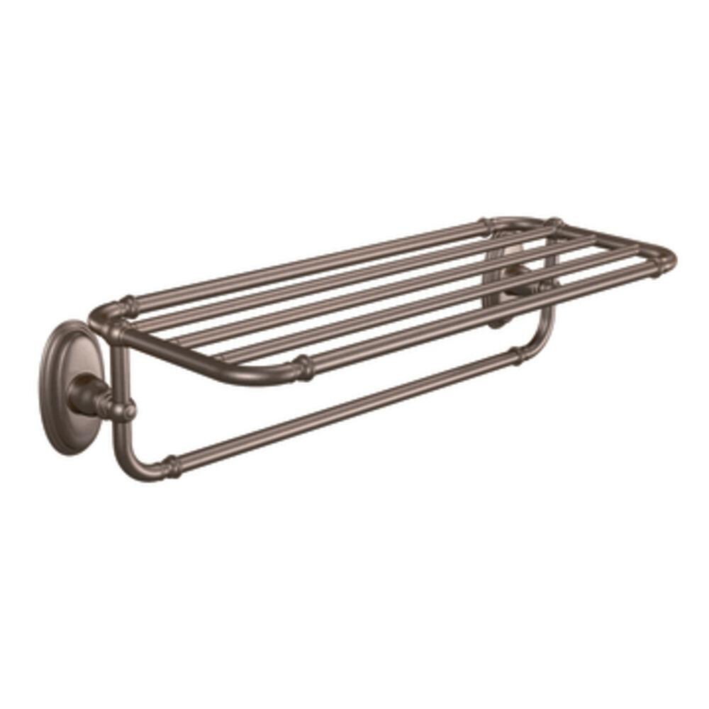 Moen Kingsley OilRubbed Bronze Wall Mount Towel Rack in the Towel Racks department at