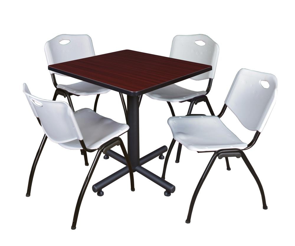 Regency TKB3030MH47GY Breakroom Brown 4-Person Training Table (30-in W x 29-in H)
