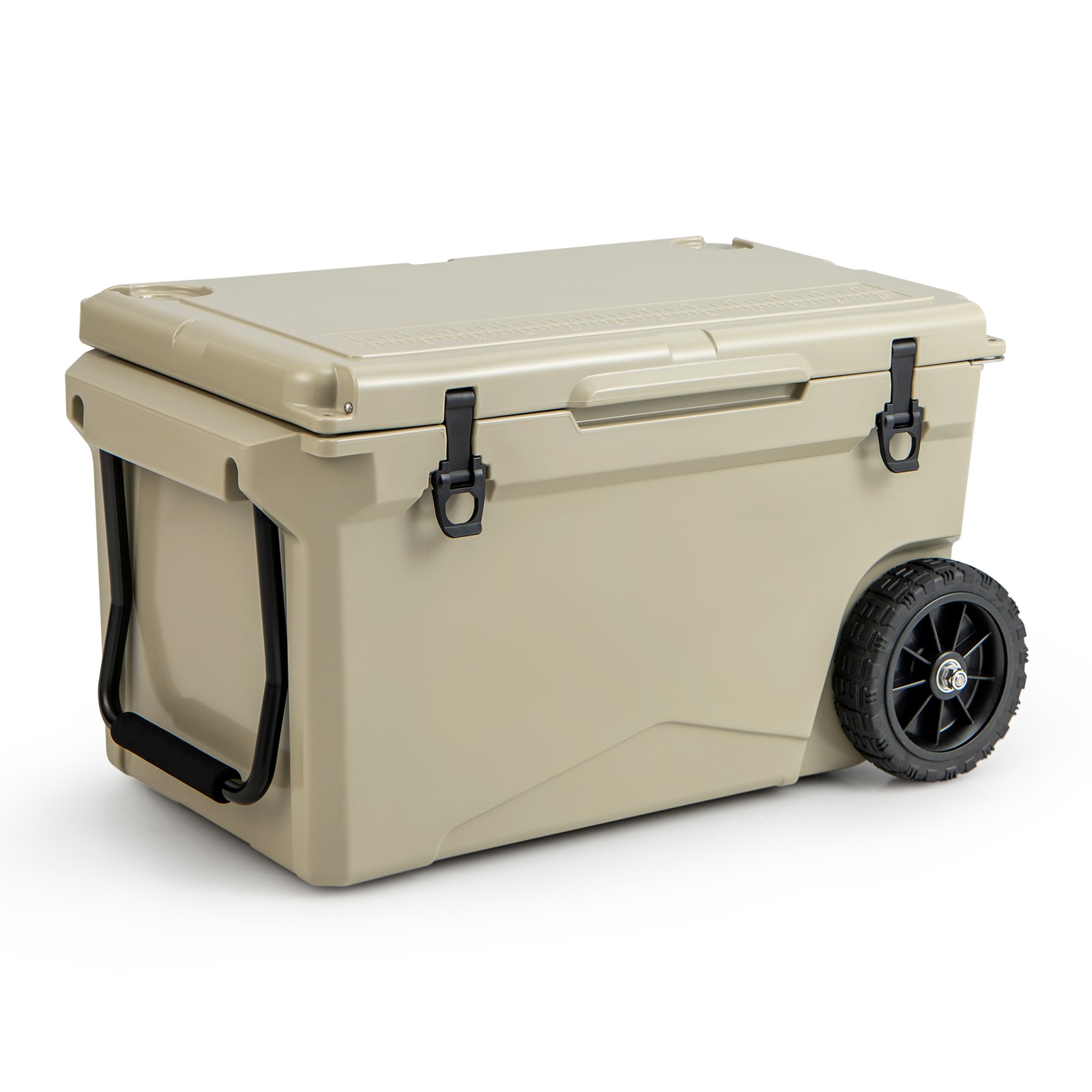 LIVIZA GIG-PC002GN Brown 75 Quart(s) Hard Insulated Wheeled Chest cooler