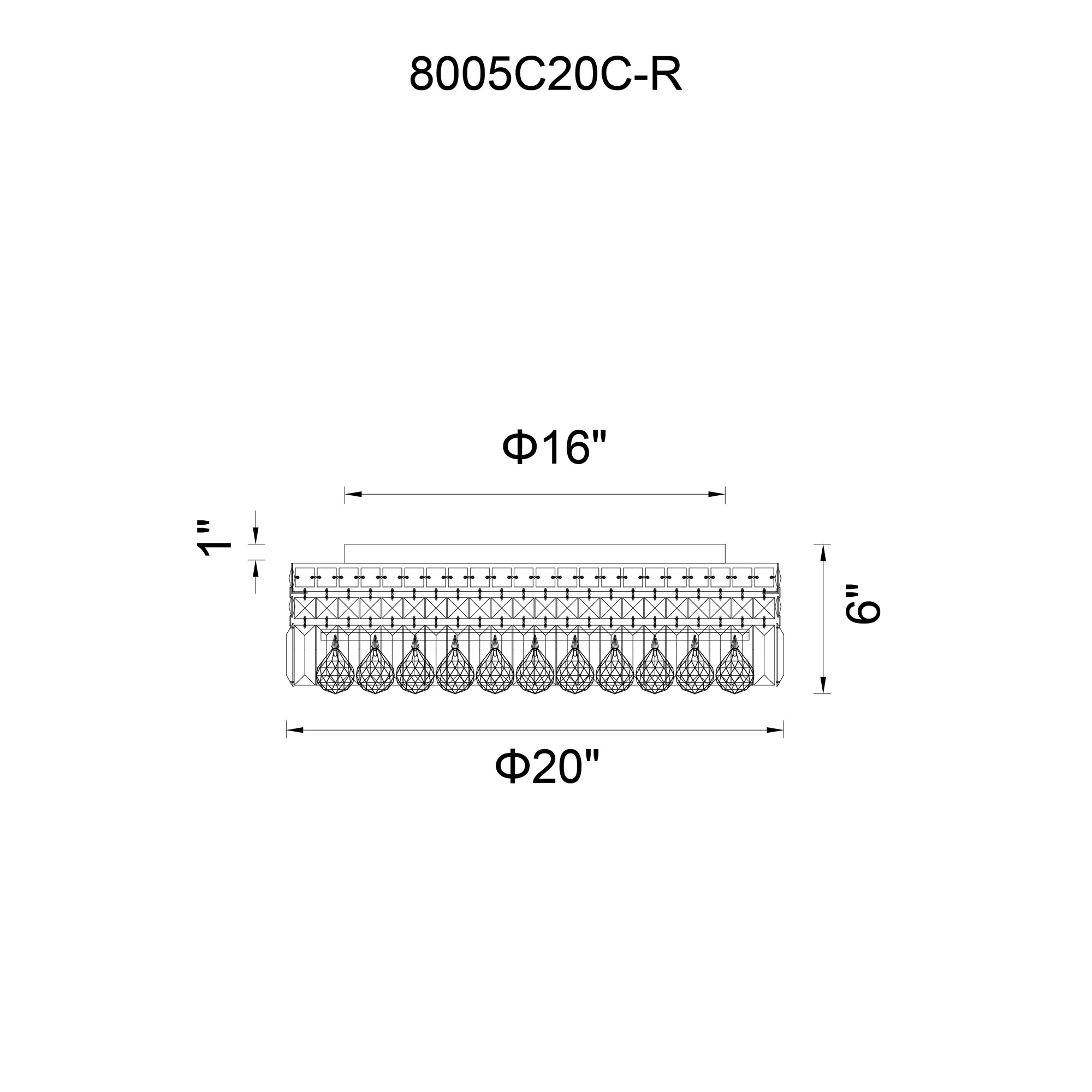 CWI Lighting 8005C20C-R flushmounts - View #8