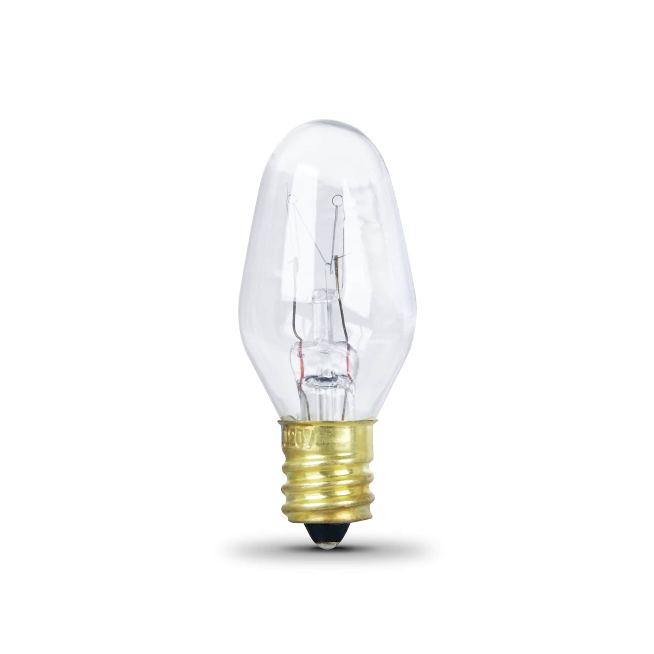Feit Electric 4 Watt Incandescent C7 Clear Night Light Bulb