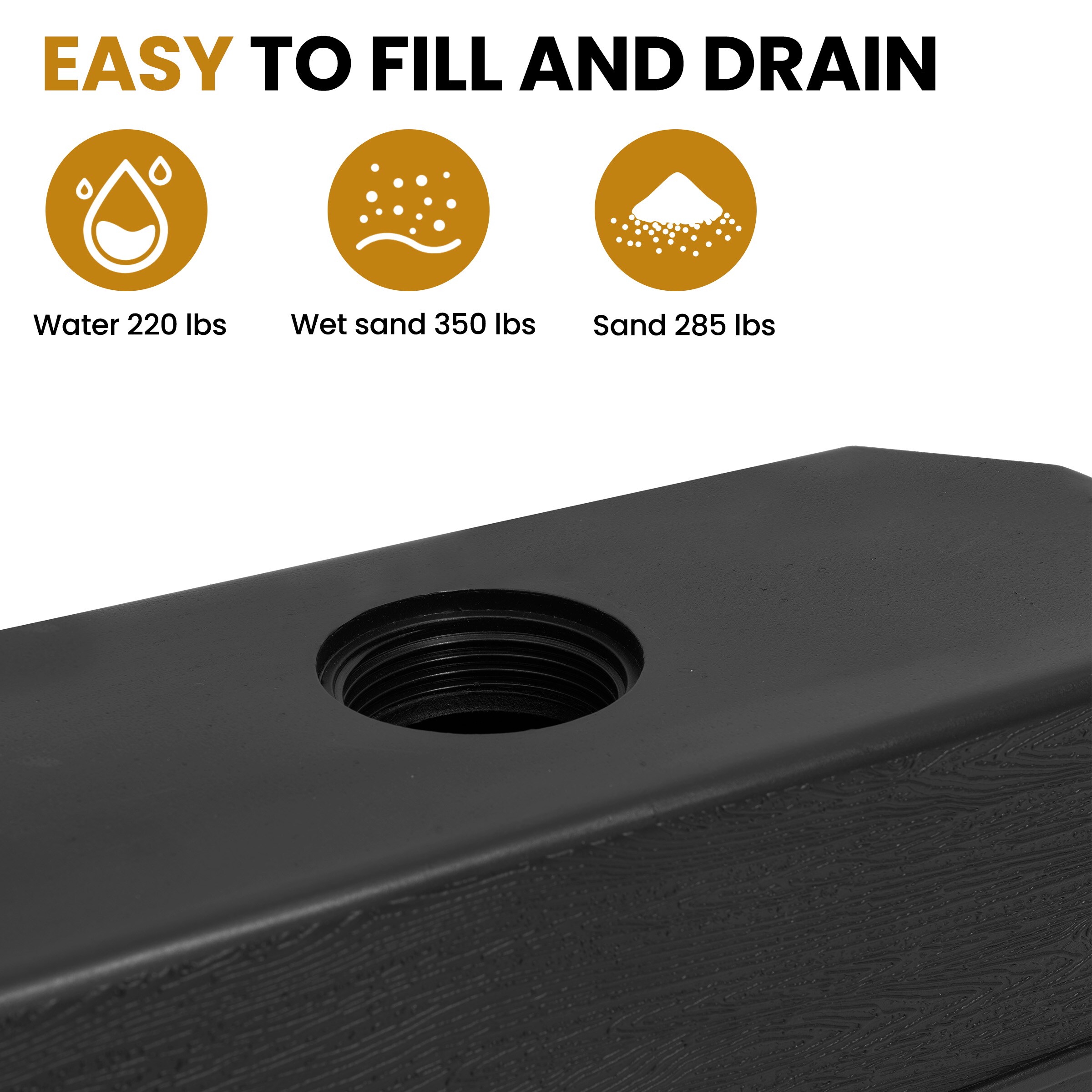 Pellebant ST25-UB033BLK Umbrella-Bases - View #8