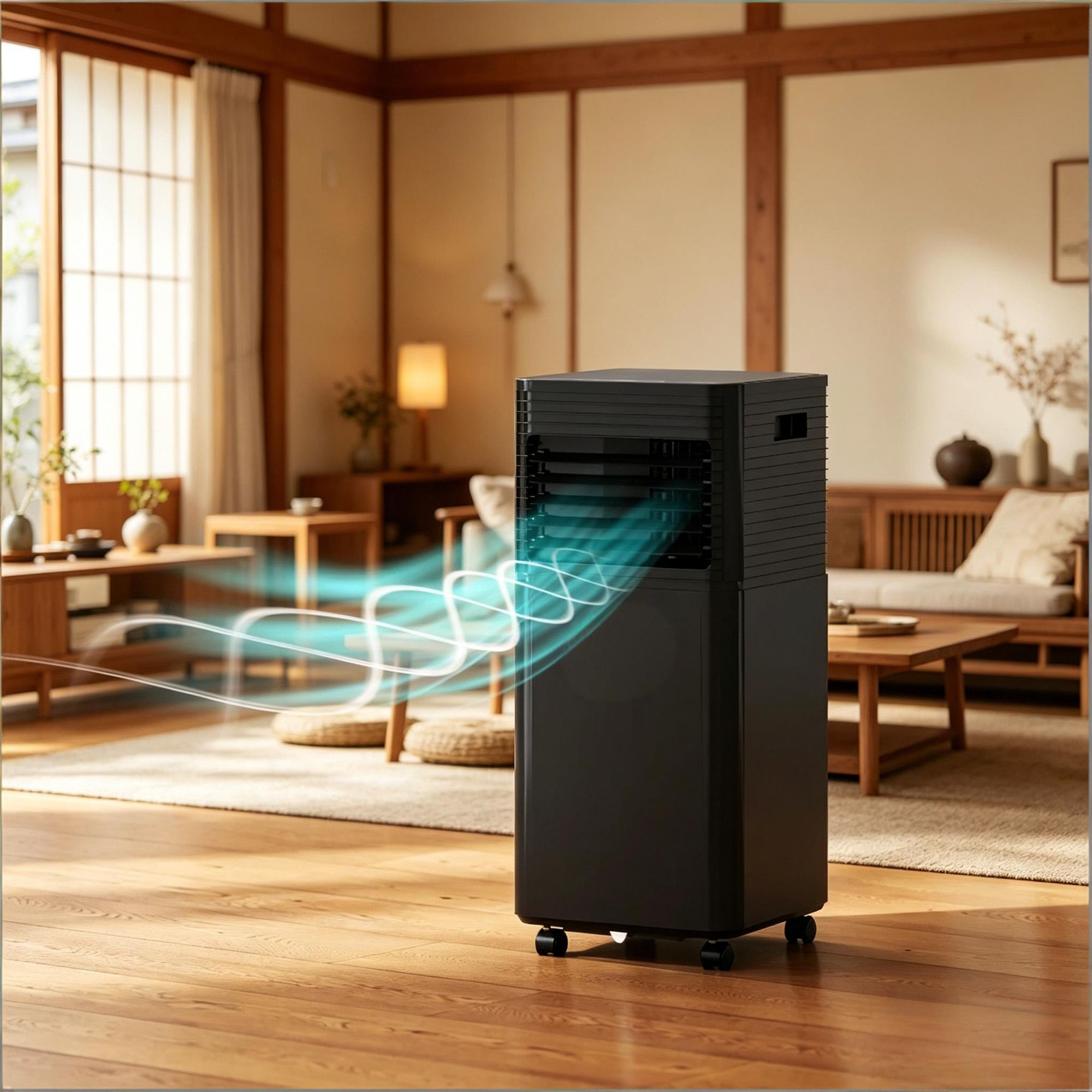 LauKingdom 8000 BTU Portable Air Conditioner with Dehumidifier and Fan Remote Control Timer for Rooms Up to 344 Sq Ft Sansujyuku sansujyuku.com