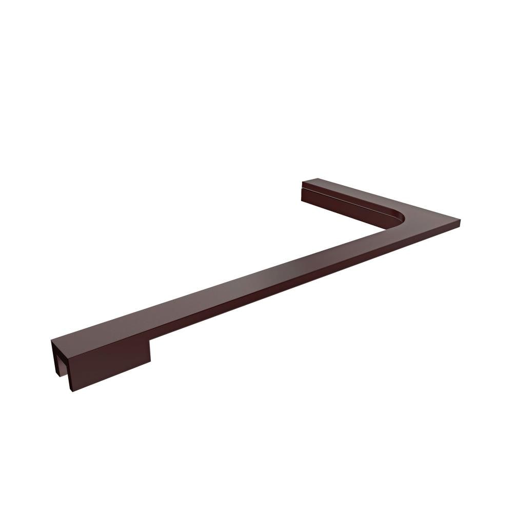 DreamLine SHDRAC2002506 8-in L-Bar Support Brackets for 10mm (3/8-in) Glass in Oil Rubbed Bronze (2-Pack)