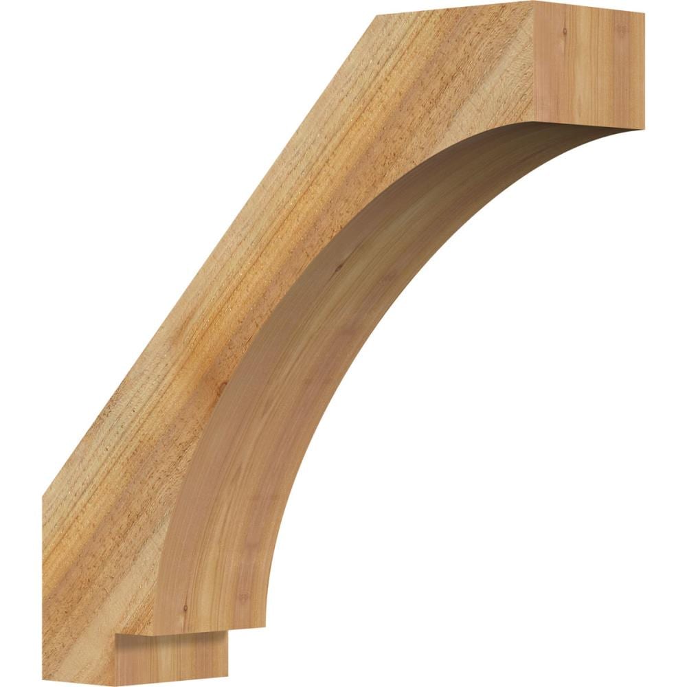 Ekena Millwork BRC06X24X24IMP00RWR 6-in x 24-in x 24-in Western Red Cedar Wood Imperial Rough Sawn Knee Brace