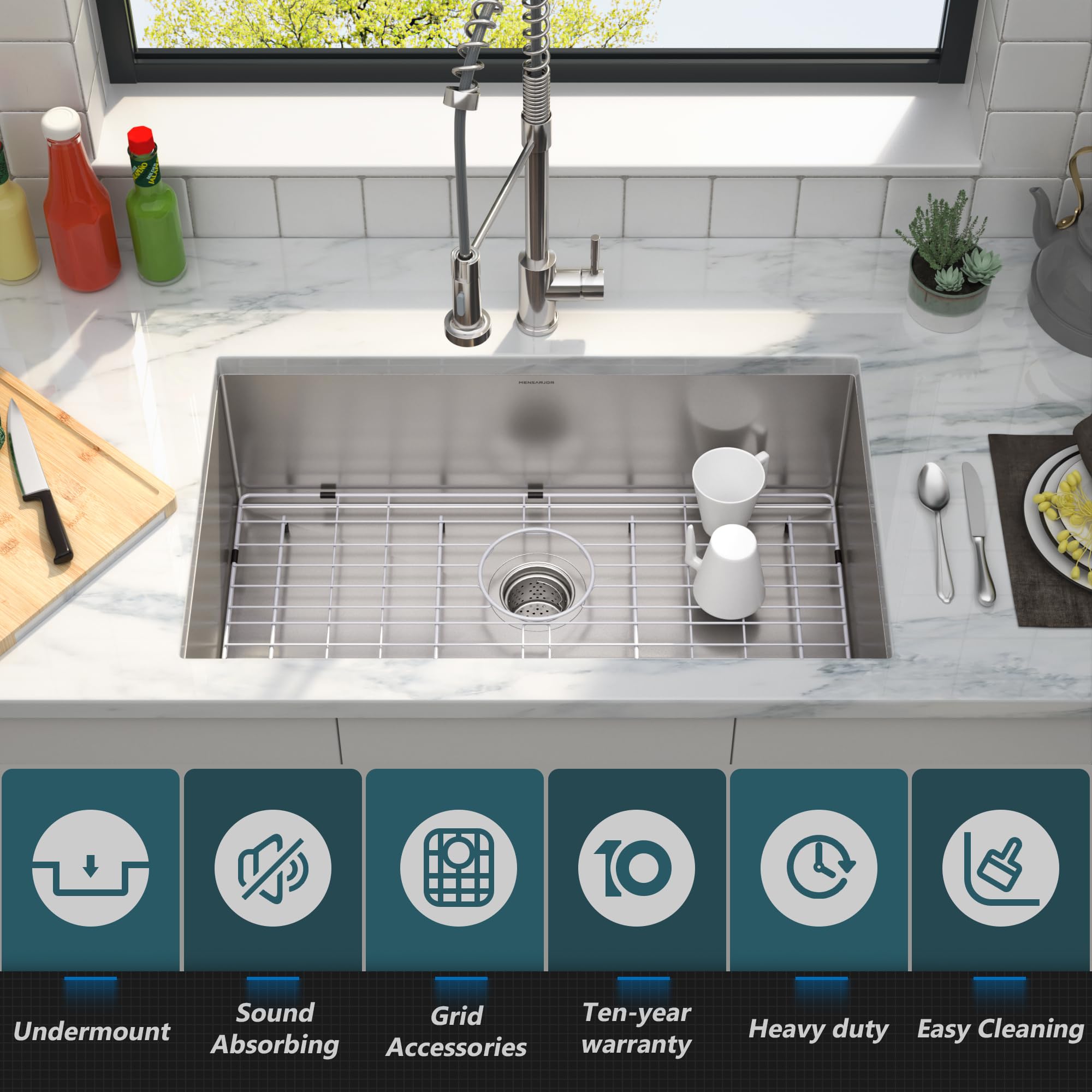 WELLFE MSJ3018R10M Kitchen-Sinks - View #2