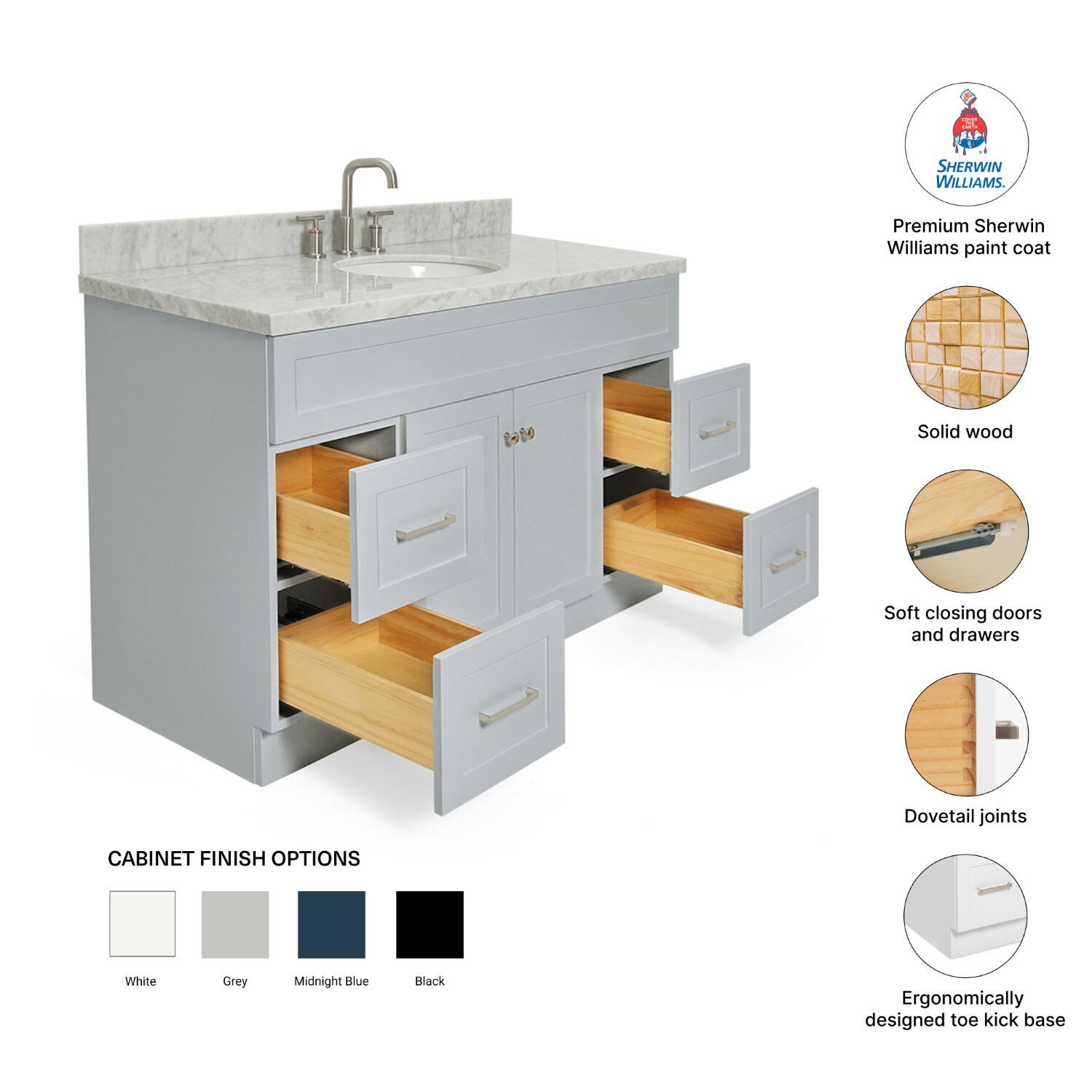 ARIEL F055SCWOVOGRY Bath-Vanity-Combo - View #5