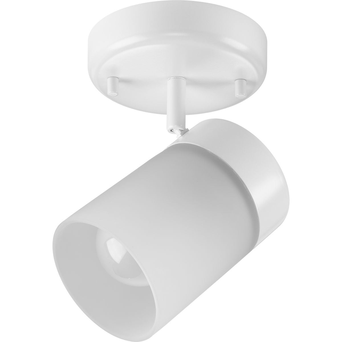 Ridgecrest Satin White Frosted Glass 1-Light Wall Sconce