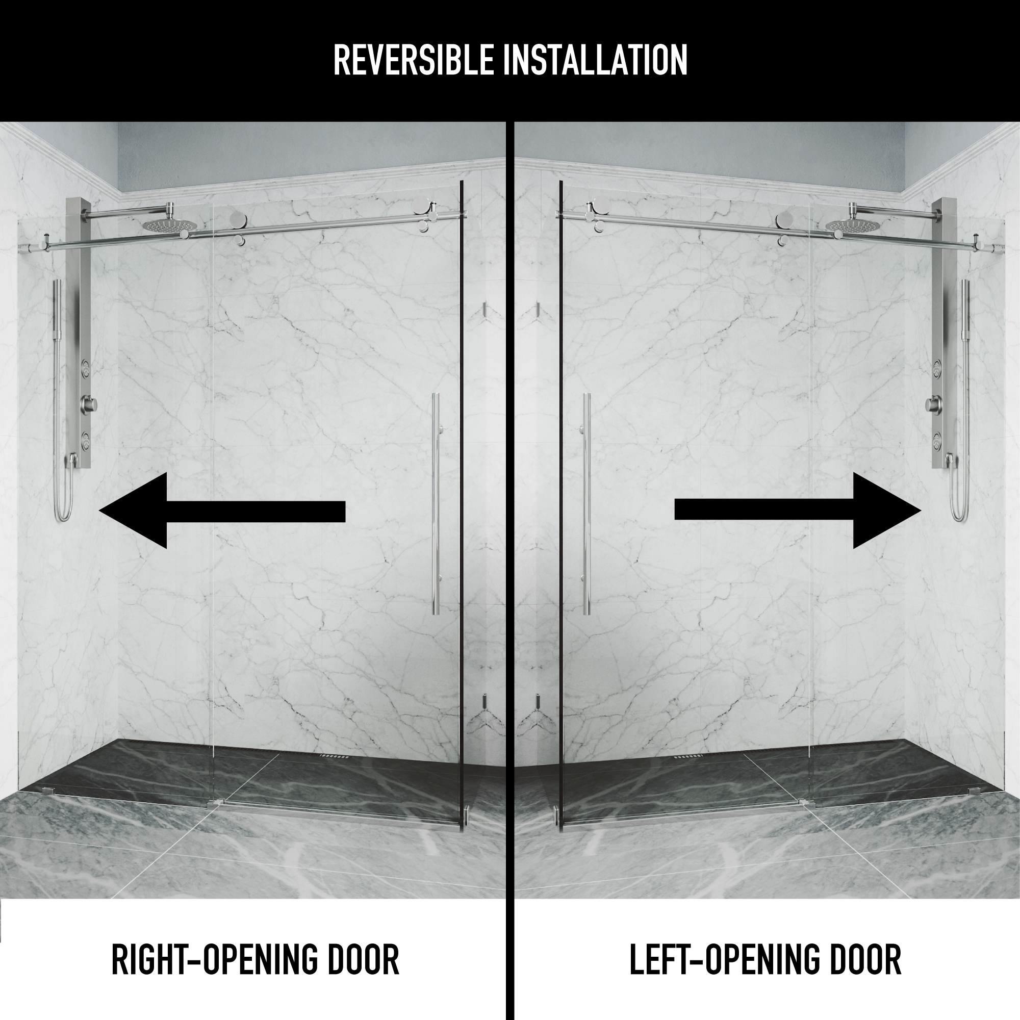 VIGO VG6053CHCL48 Shower-Doors - View #3