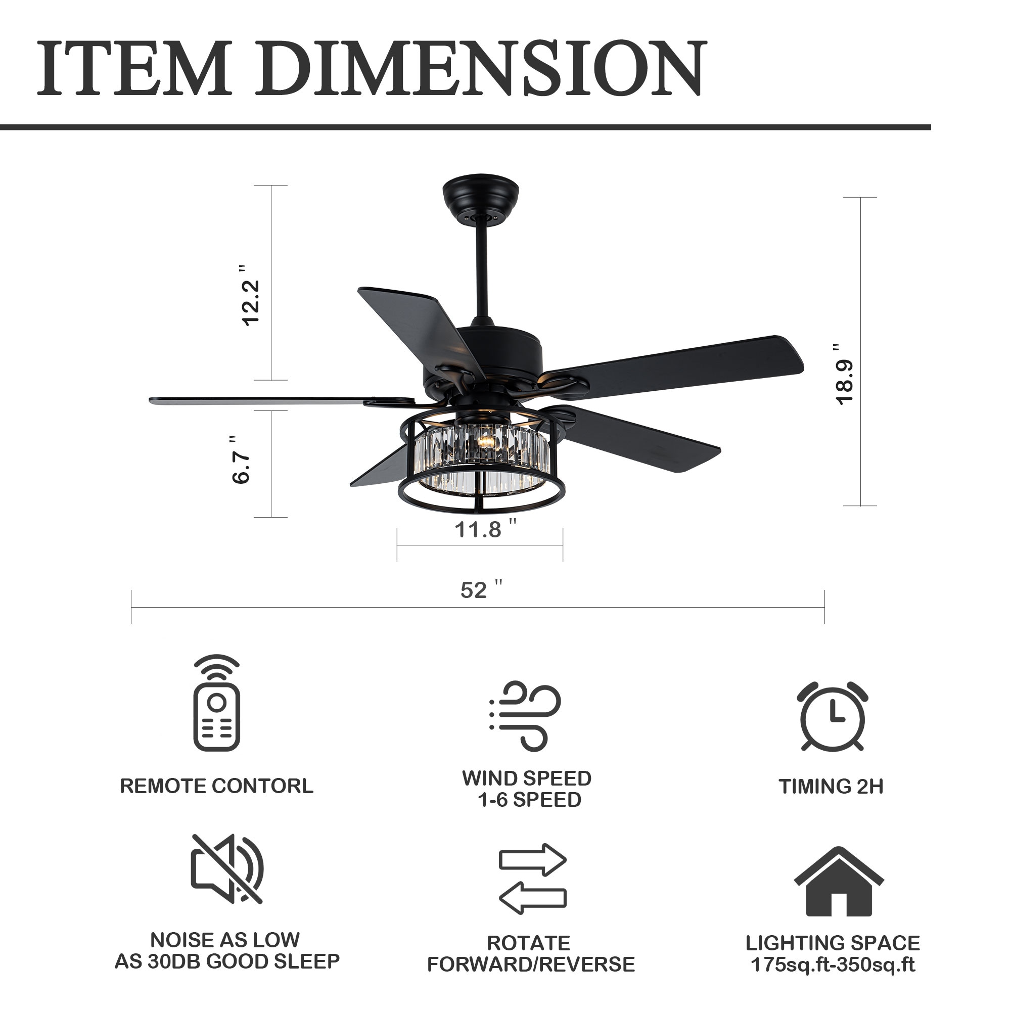 Oaks Decor DC5201 Ceiling-Fans - View #9