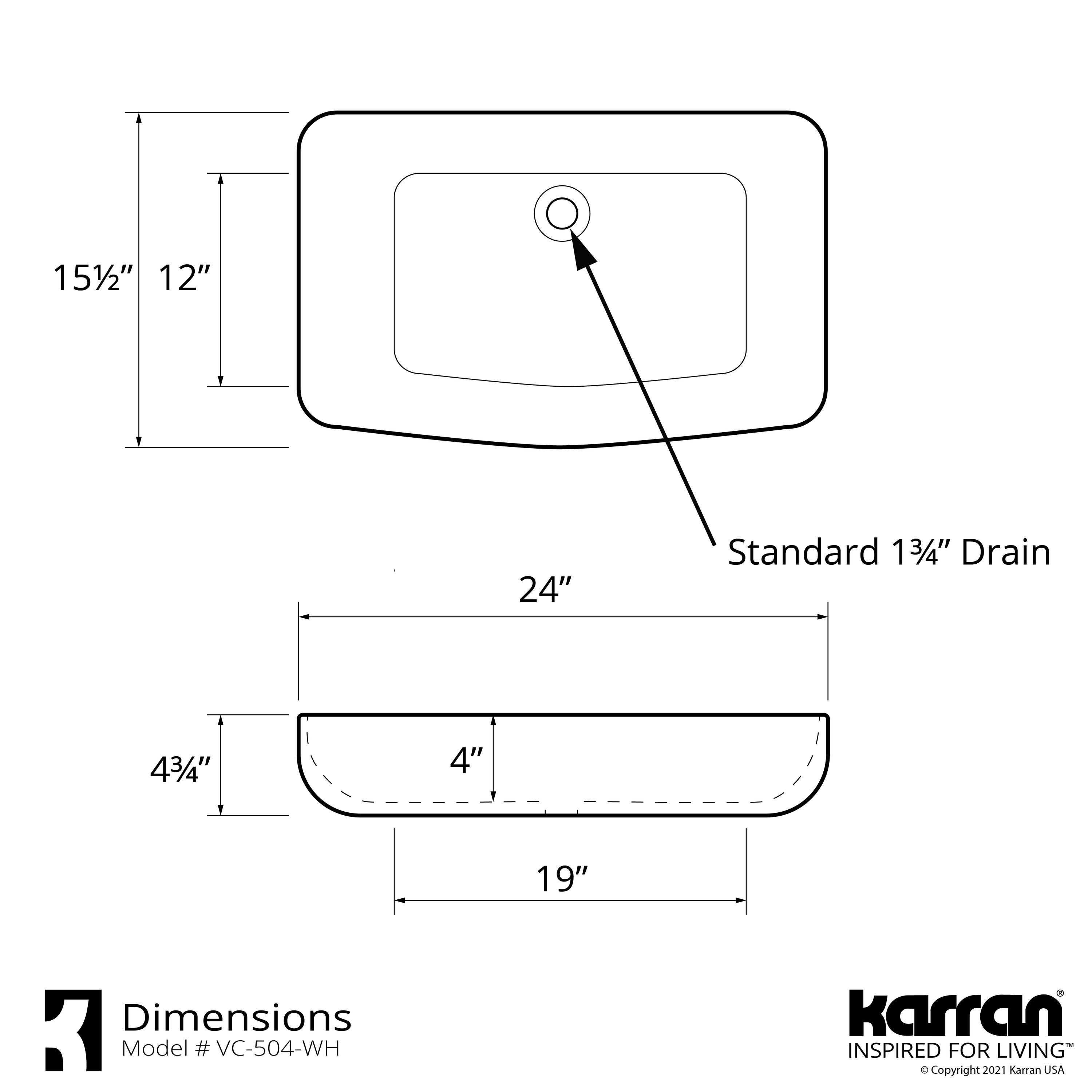Karran VC-504-WH Bath-Sink - View #4