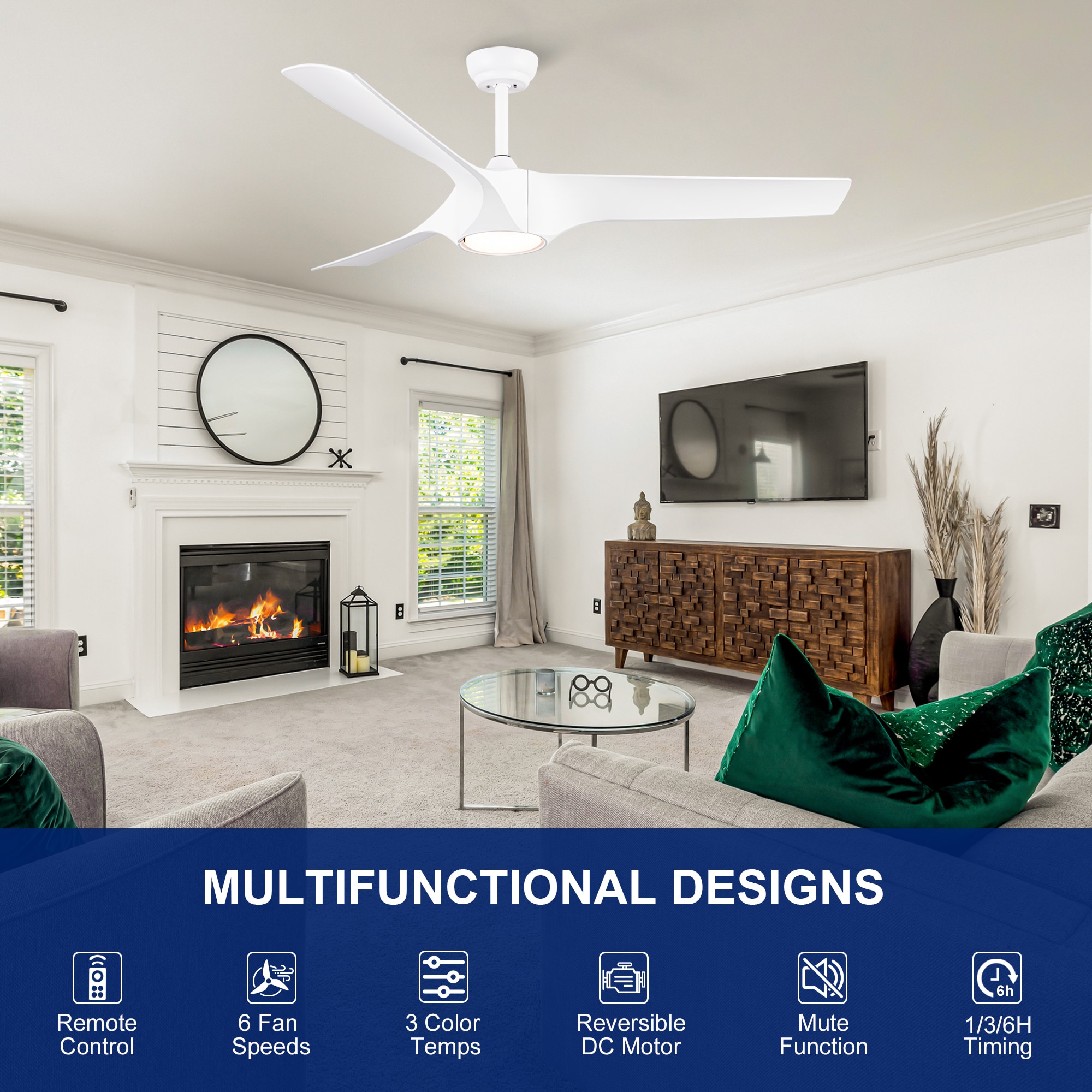 YUHAO LSDC1125WH562 Ceiling-Fans - View #3