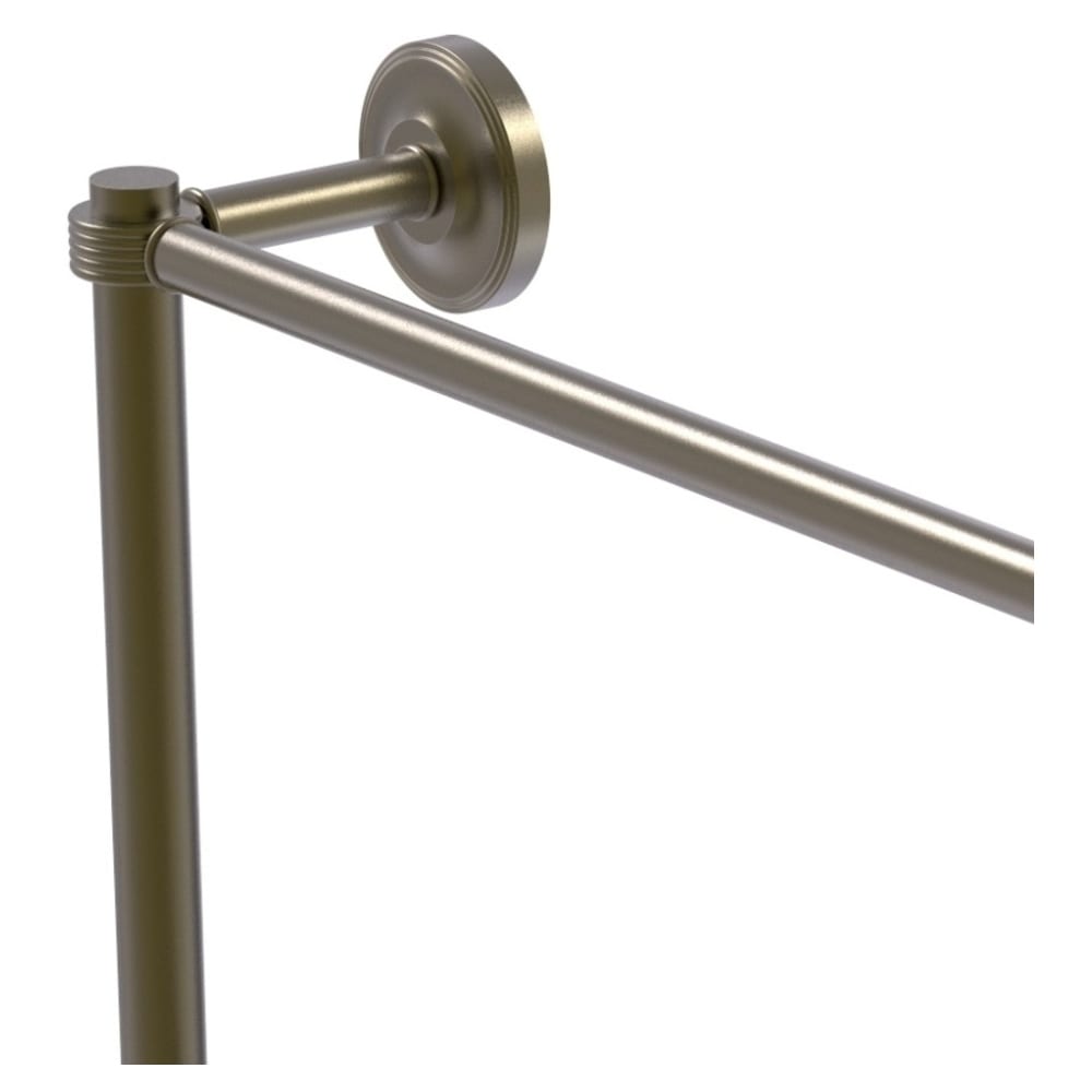 Allied Brass Prestige Regal Antique Brass Wall Mounted 36-in Towel Bar with  Integrated Hooks