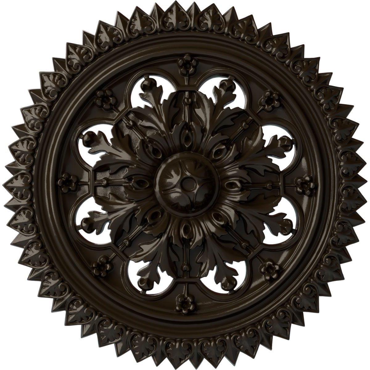 Ekena Millwork CM21YOSHF York 21.625-in W x 21.625-in L Painted Stone Hearth Polyurethane Whole Ceiling Medallion