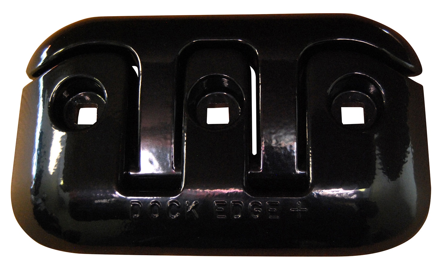 Dock Edge + 2608B-F 8-in Black Flip-up Dock Cleat - Aluminum Construction - Marine Hardware