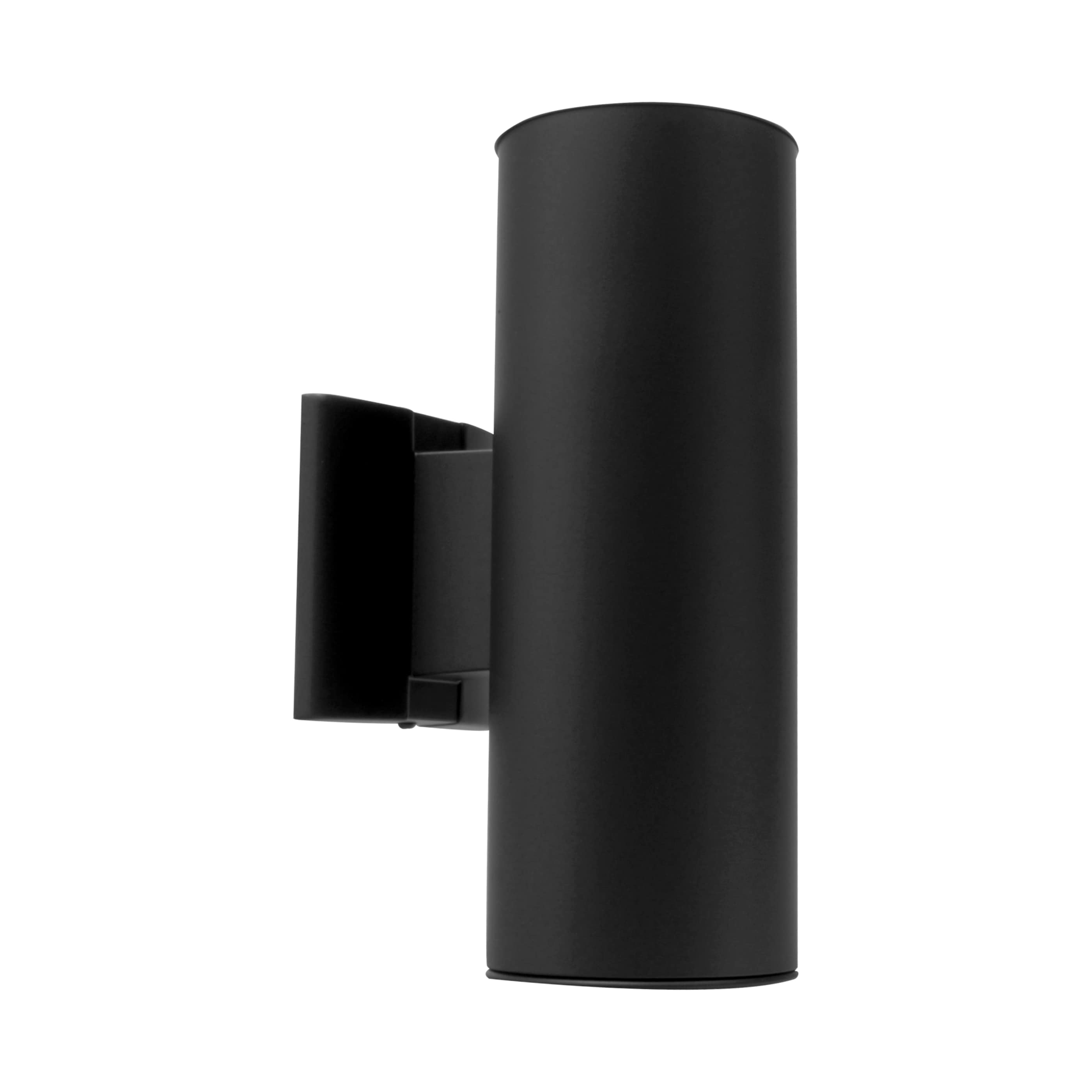 Nicor Lighting 50102BK 5010X 2 -Light 12-in H Matte Black Hardwired Outdoor Wall Light