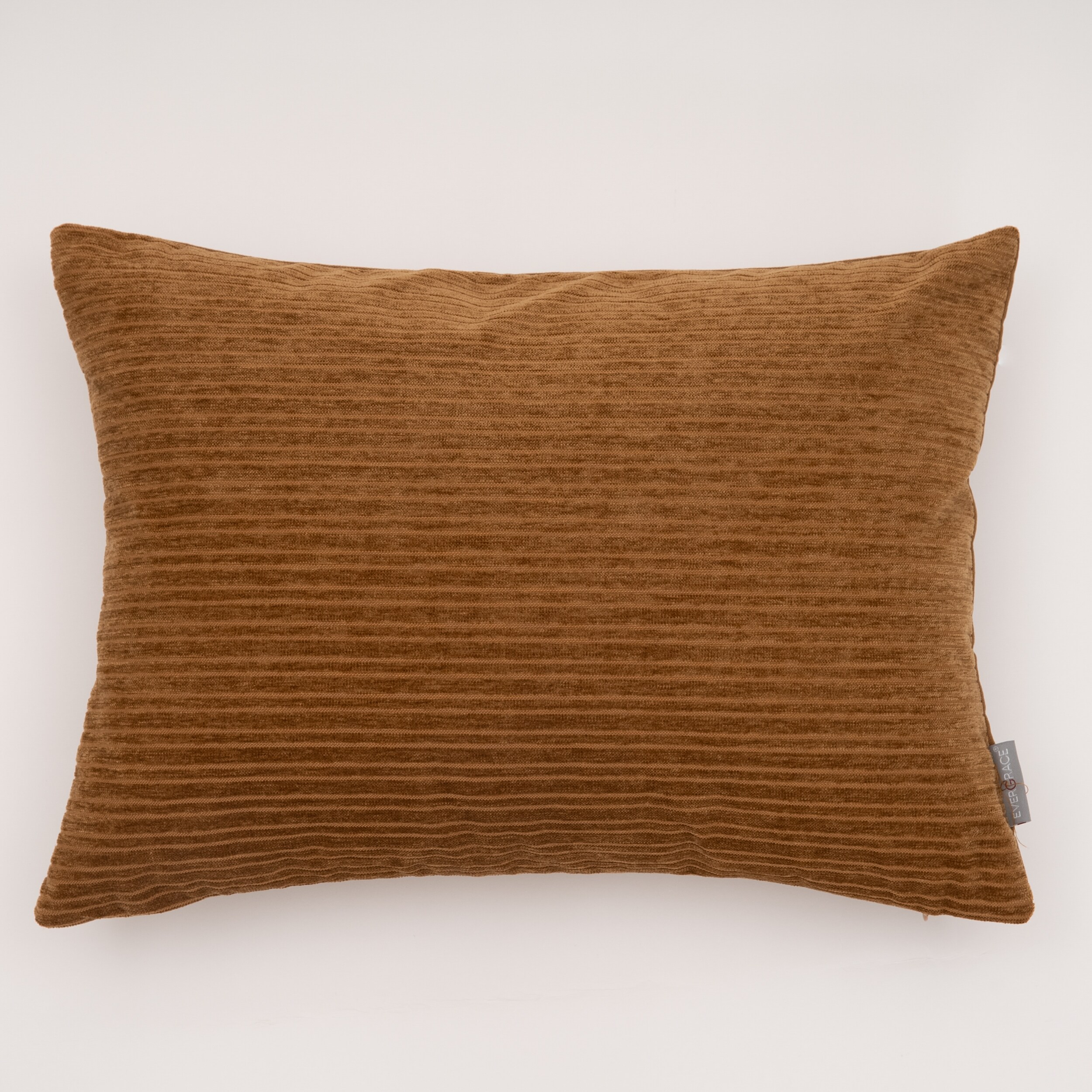 EVERGRACE EG7266301 Opulence 20-in x 14-in Sudan Brown Rectangular Indoor Decorative Pillow