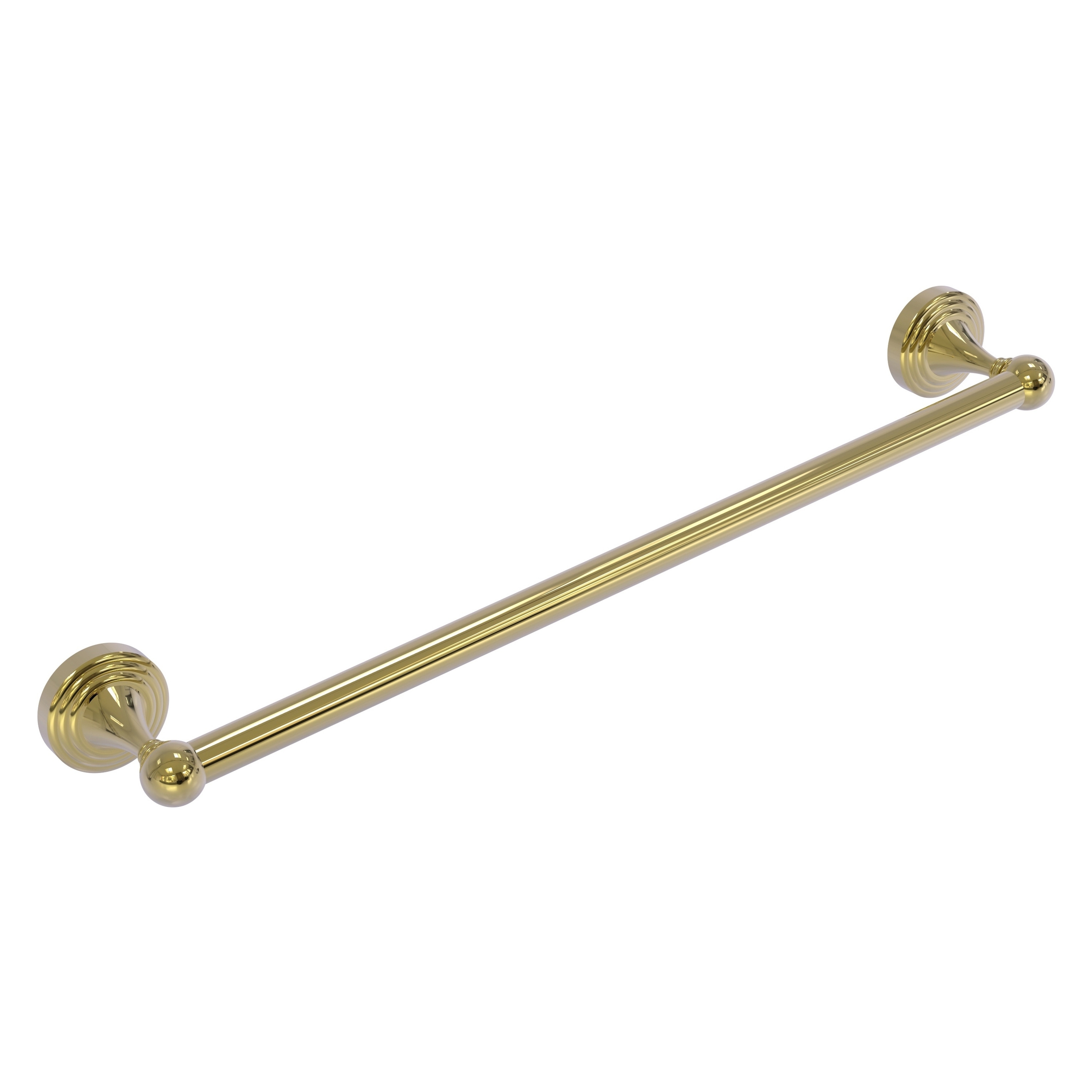Allied Brass SG-41/18-UNL Sag Harbor 18-in Unlacquered Brass Wall mount Single Towel Bar
