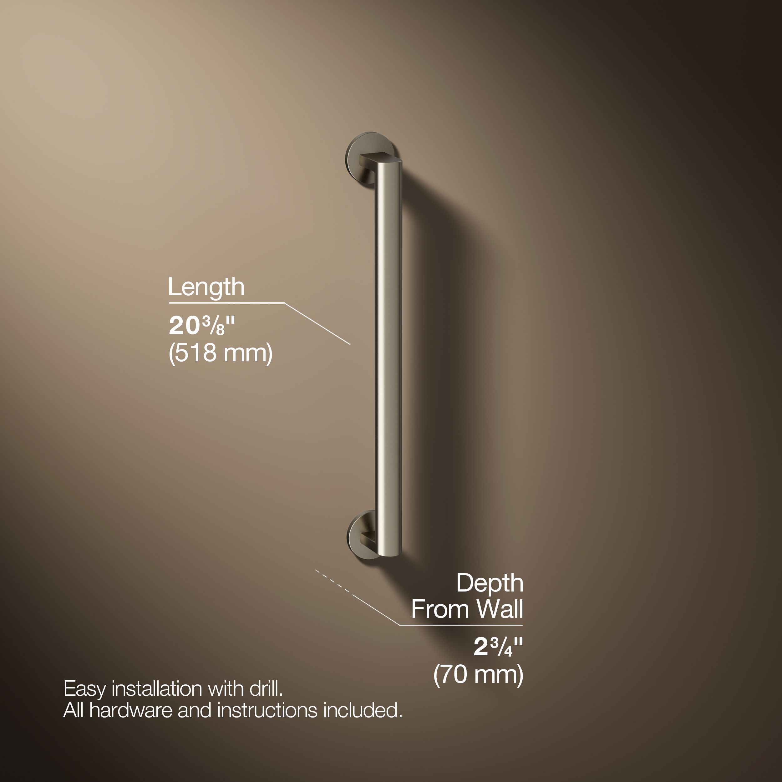KOHLER K-25160-BN Grab-Bars - View #4