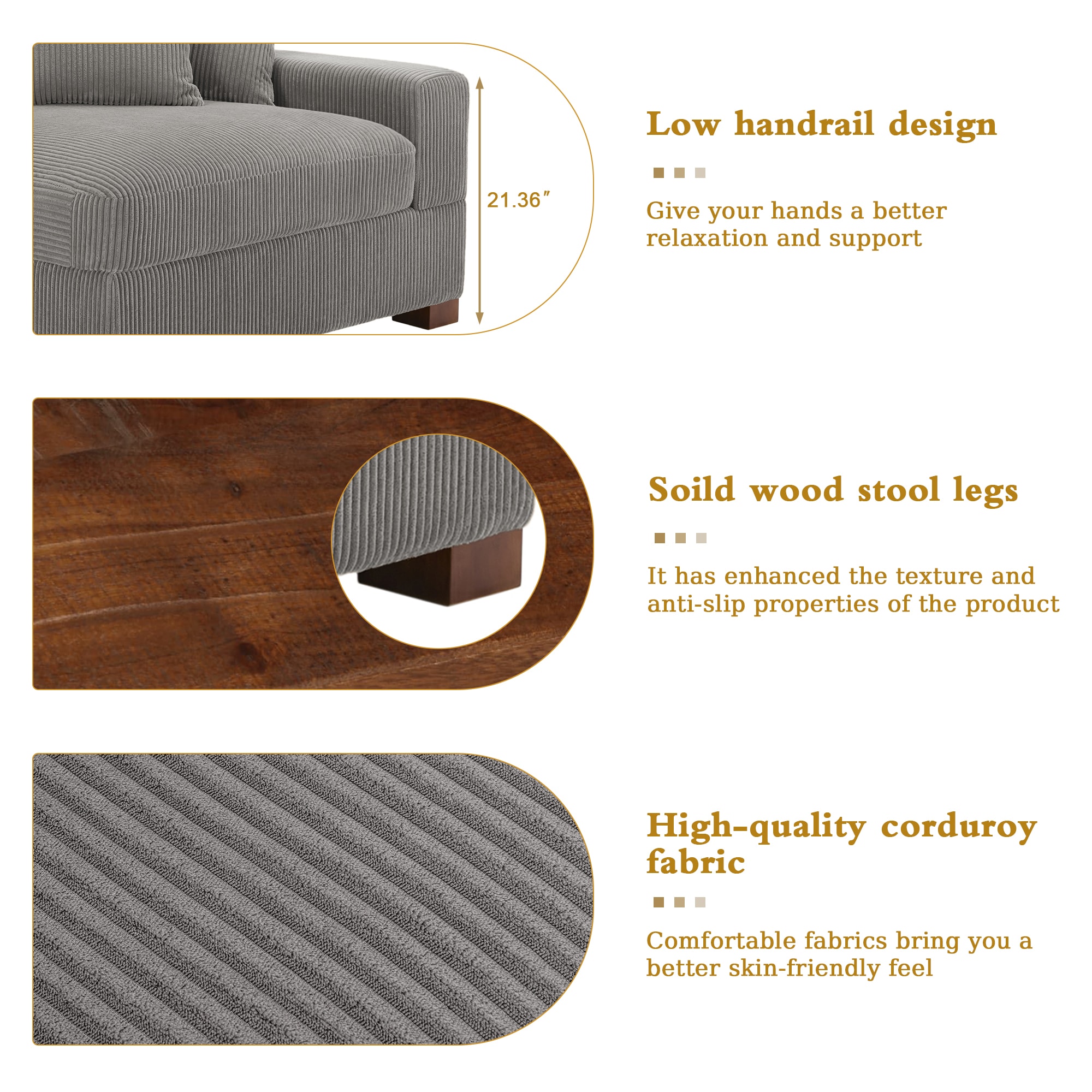 Dreamsidea CS7-LGY-L-R-OTX2 Sofas-Loveseats - View #12