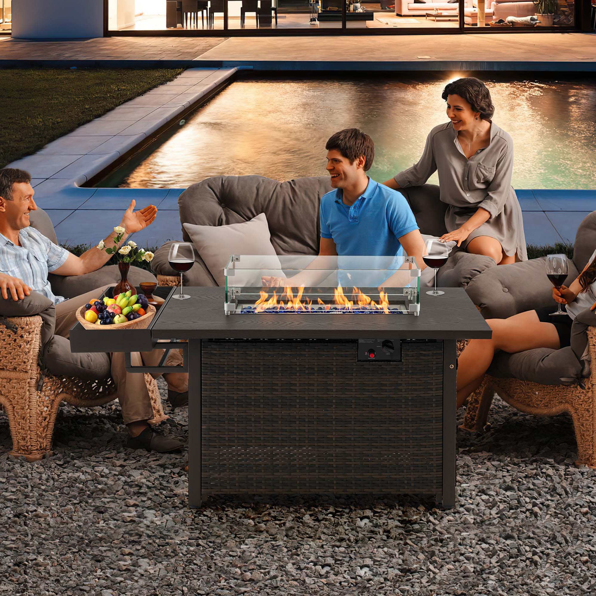 Costway LWS00127 Outdoor-Gas-Firepits - View #9
