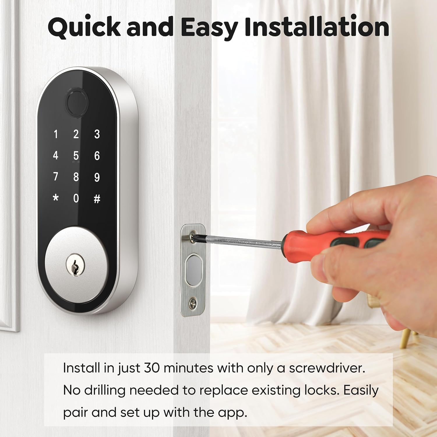 Adrinfly LAD0805D399 Door-Deadbolts - View #8