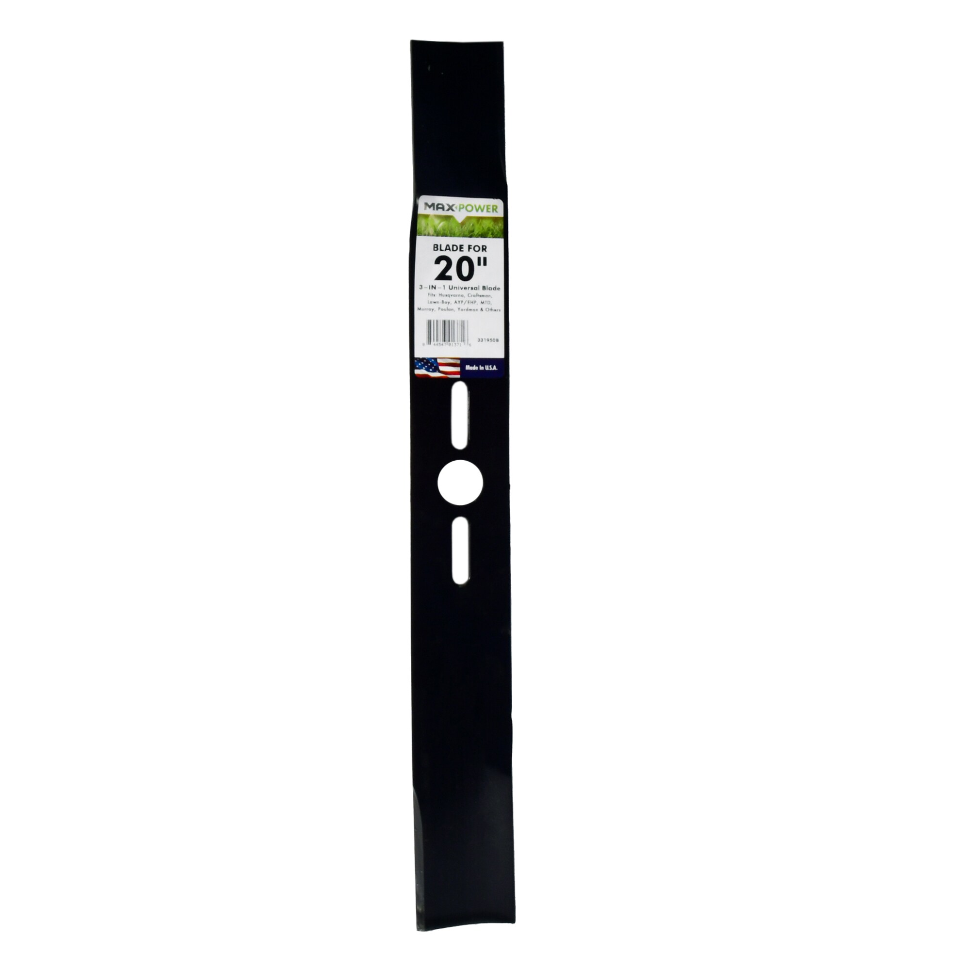 MaxPower 331950B 20-in Deck Standard Mower Blade for Riding Lawn
