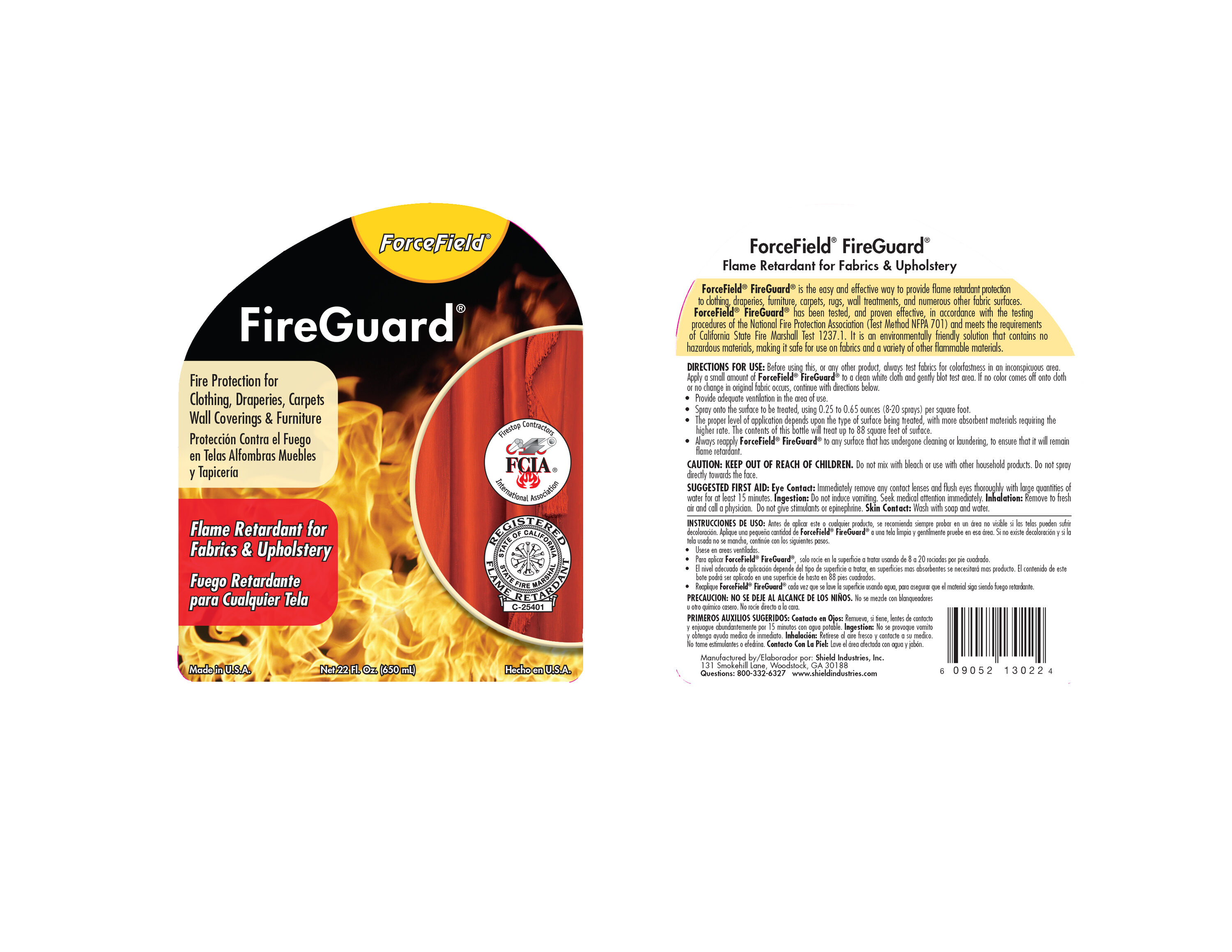 ForceField FireGuard Fire Retardant Spray