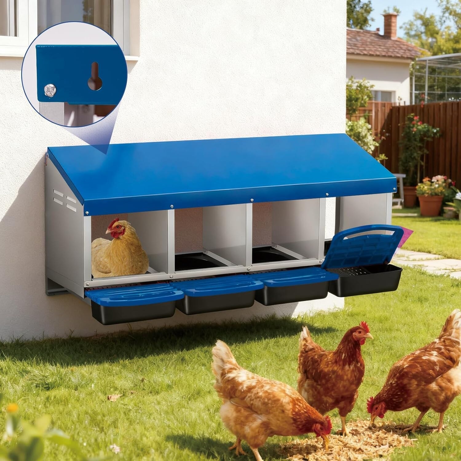 Garvee LSHQQPPG-344A7K76 Chicken-Coops-Rabbit-Hutches - View #3