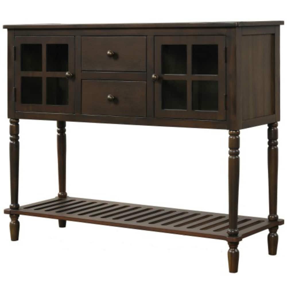 CASAINC TR-WF193444AAD Modern Dark Brown Console Table