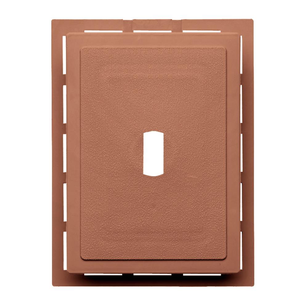 Ply Gem 143178 6-in x 0.875-in Redwood Vinyl Universal Mounting Block