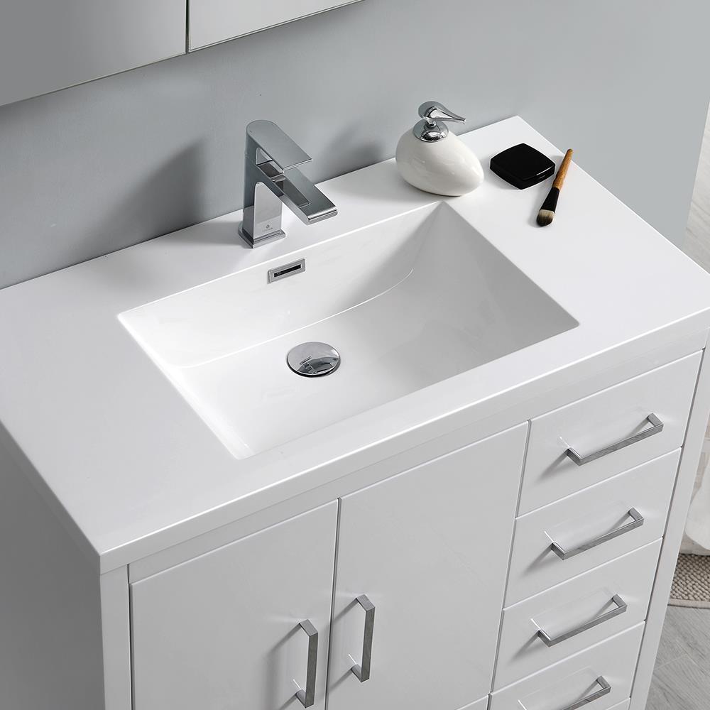Fresca FCB9436WH-R-I Bath-Vanity-Combo - View #7