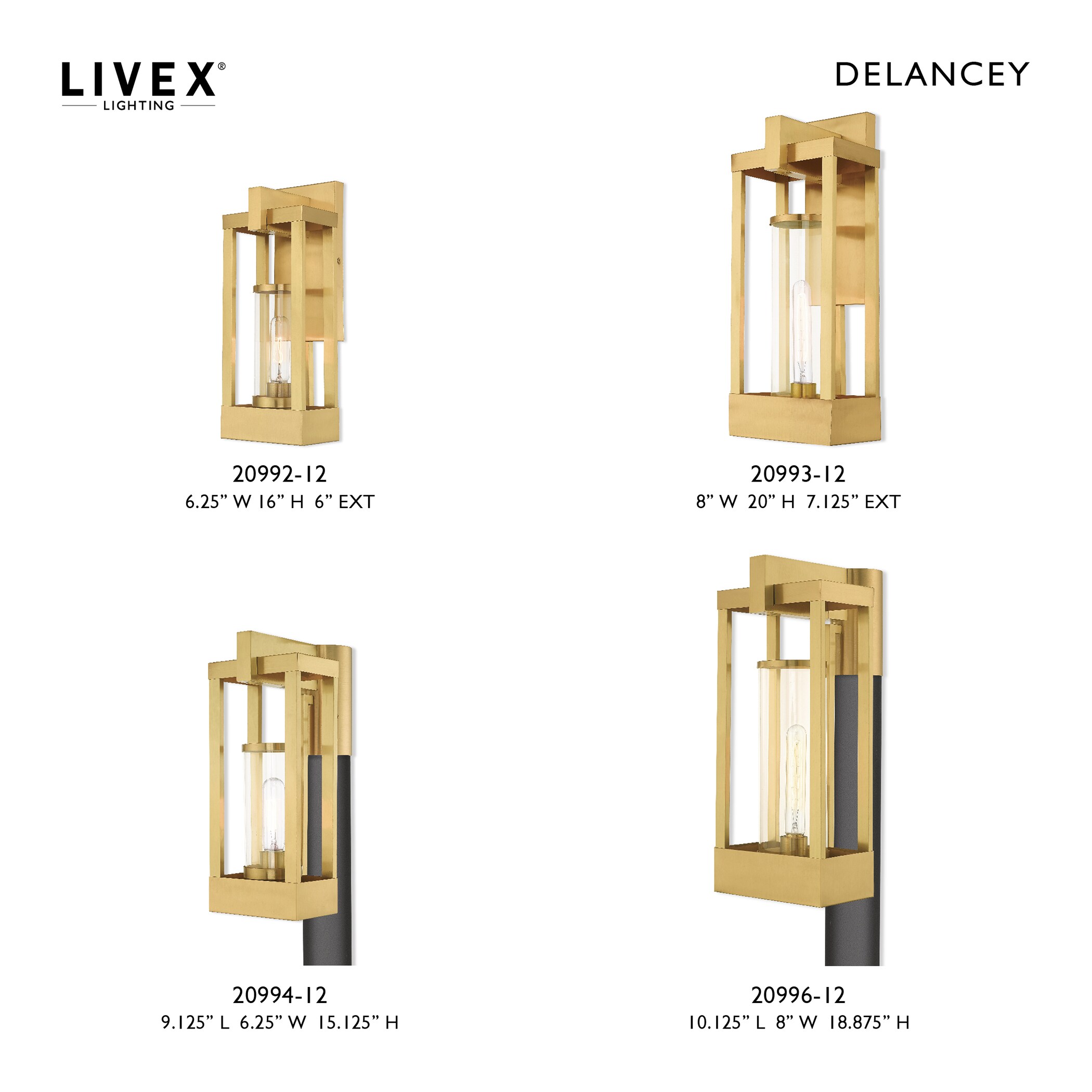 Livex Lighting 20996-12 Post-Lights - View #2