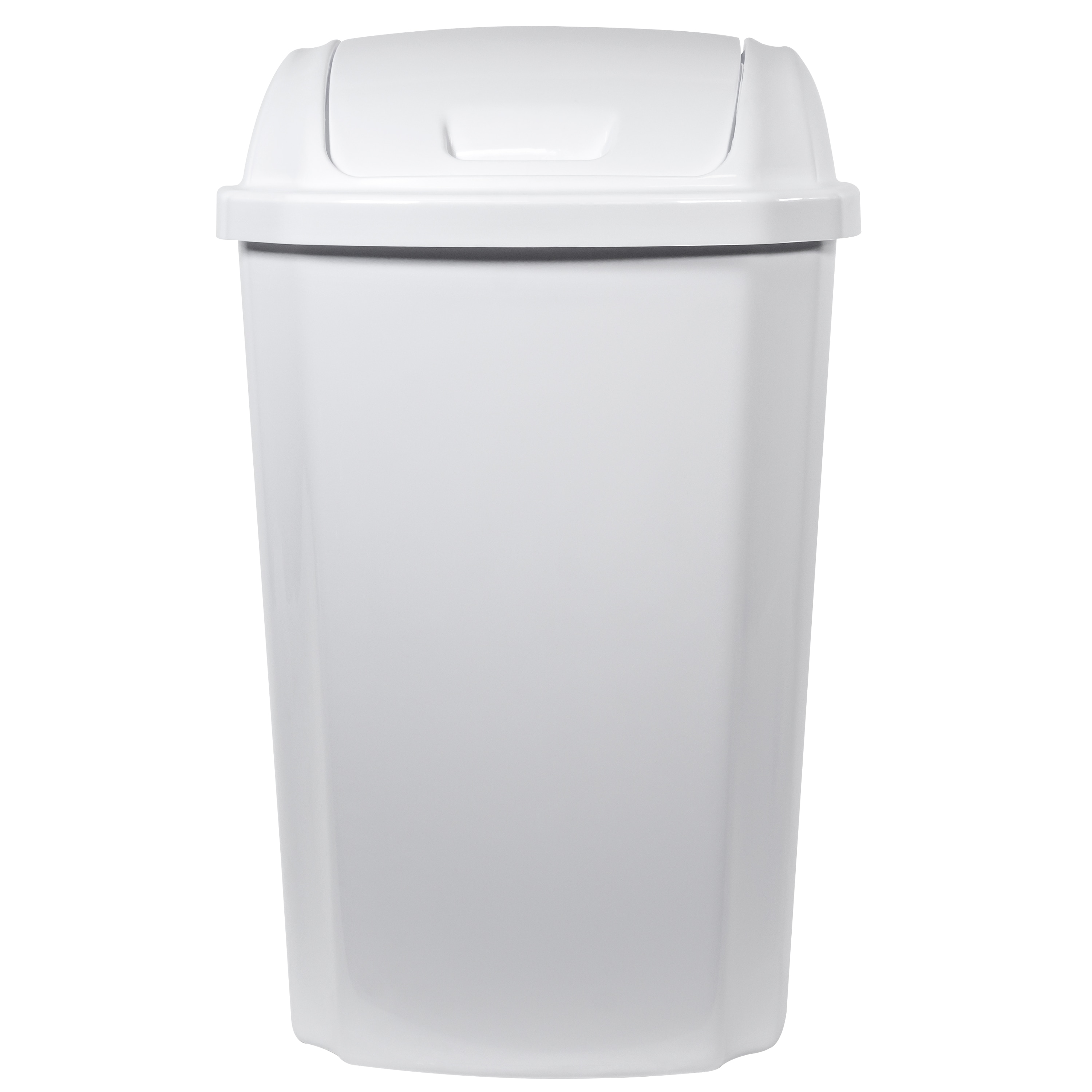 35 Gallon Black Square Trash Can No Lid Heavy Duty Plastic Durable Resin Smooth 