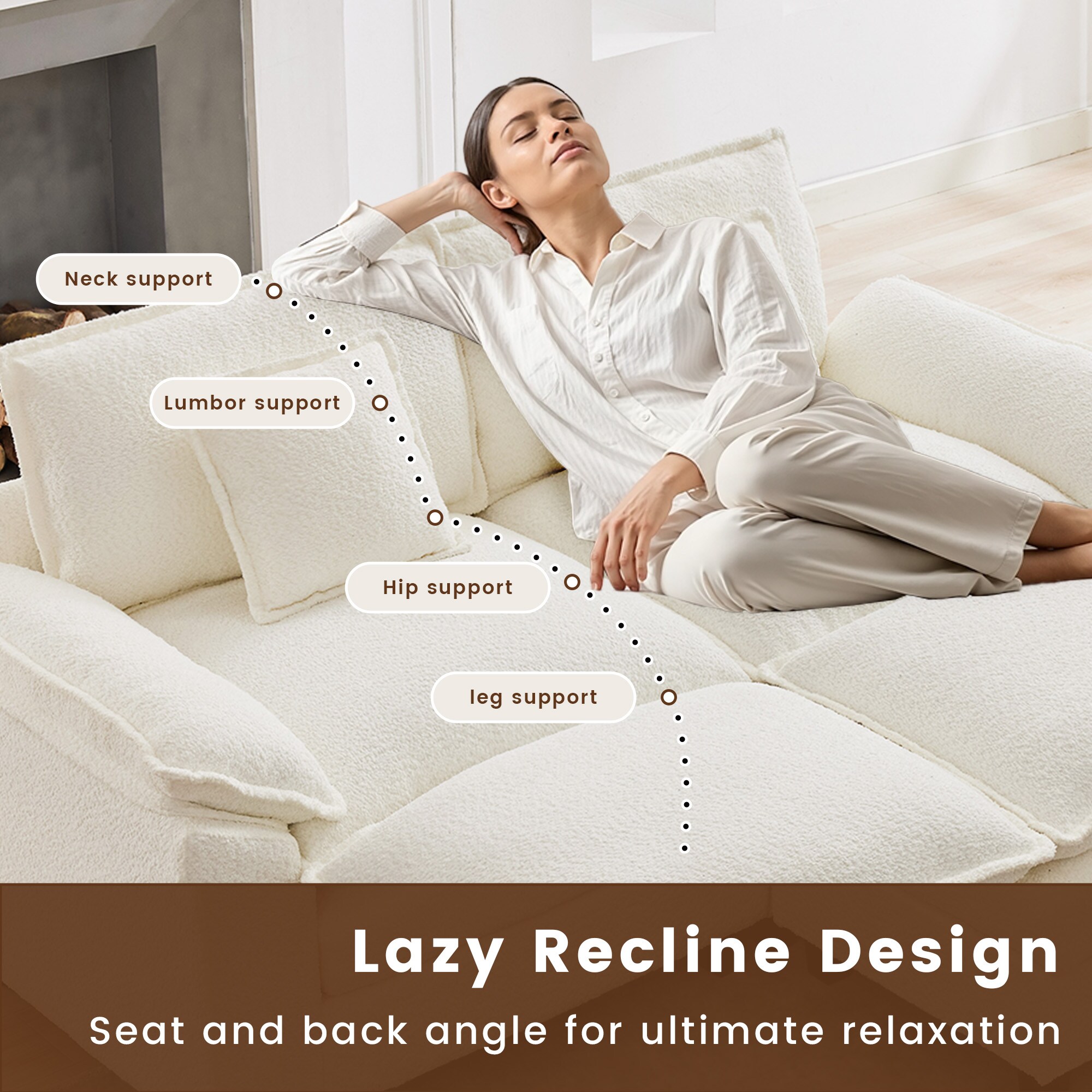 VOUA SAF-XNE3R1G-GY Sofas-Loveseats - View #6