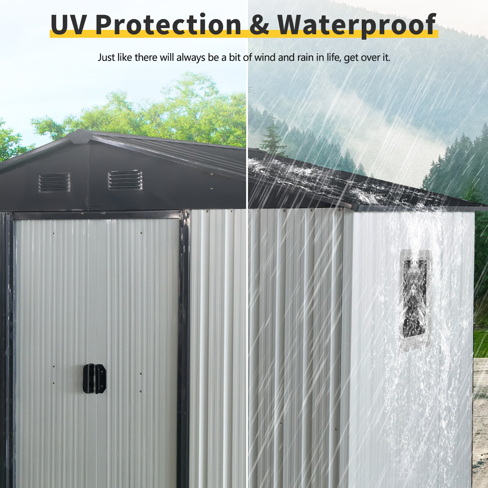 Xspracer ML-OS268WP Metal-Storage-Buildings-Sheds - View #3