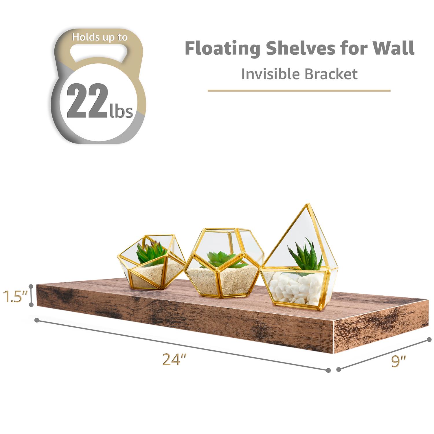 SORBUS WD-FLT4-MGW Wall-Mounted-Shelving - View #2