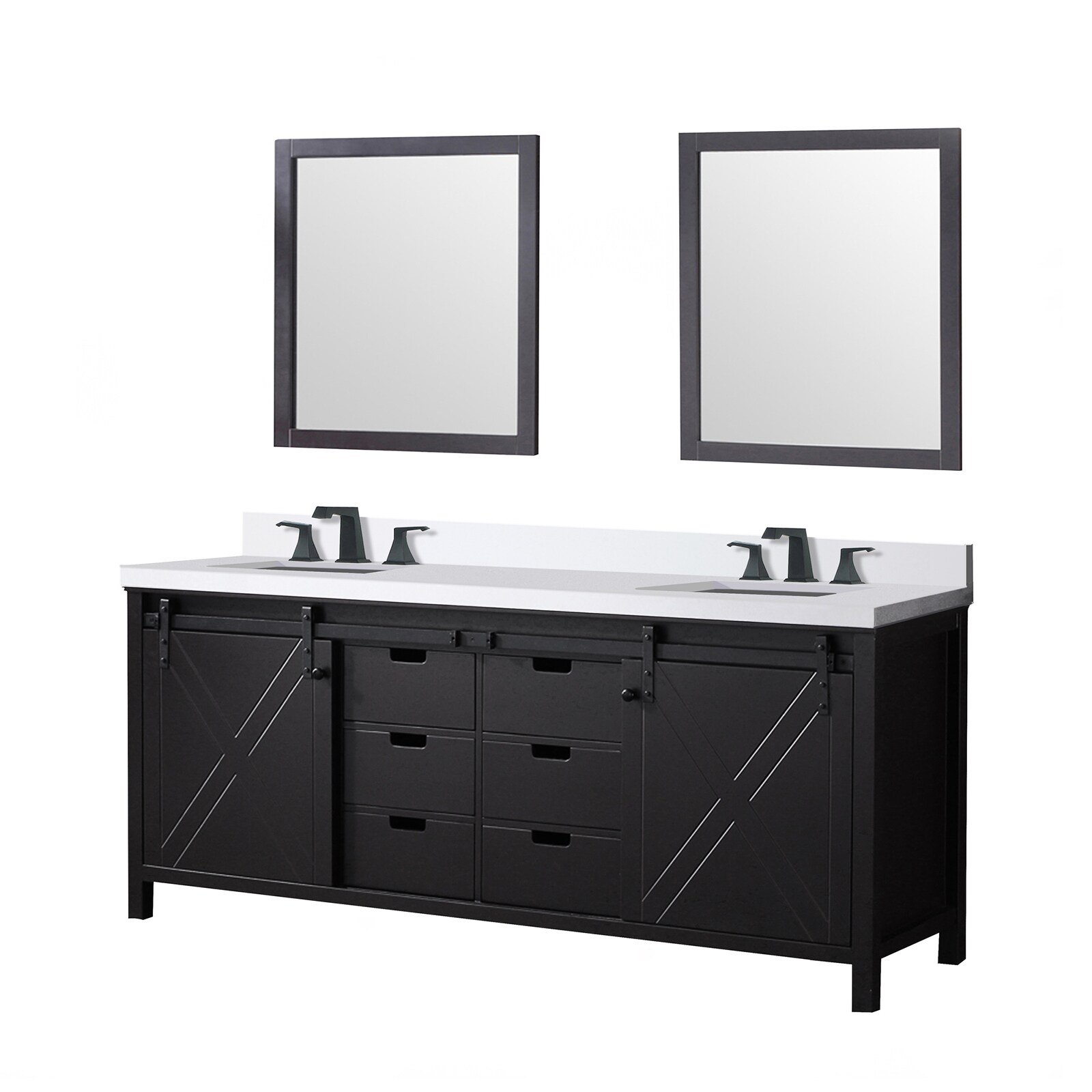Lexora LVM80DC311 Bath-Vanity-Combo - View #2