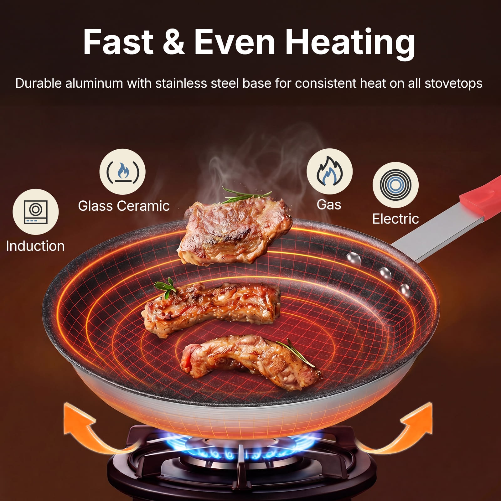 Sweetcrispy L-DO-GJV30BZ-8RD Cooking-Pans-Skillets - View #4