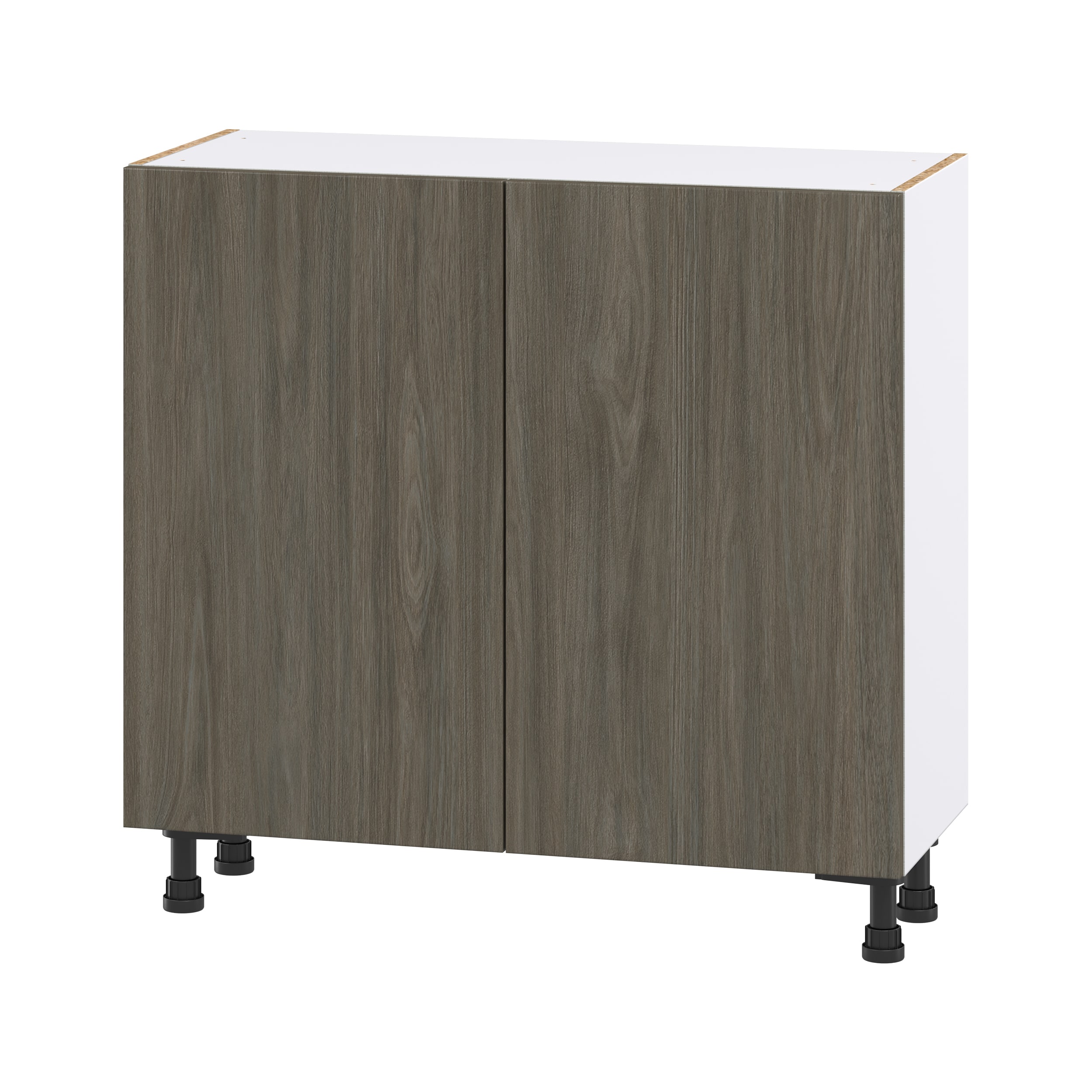 Hugo&Borg Savane 36-in W x 34.5-in H x 14-in D Textmel Base Fully Assembled Cabinet (Flat Panel Slab Door Style)